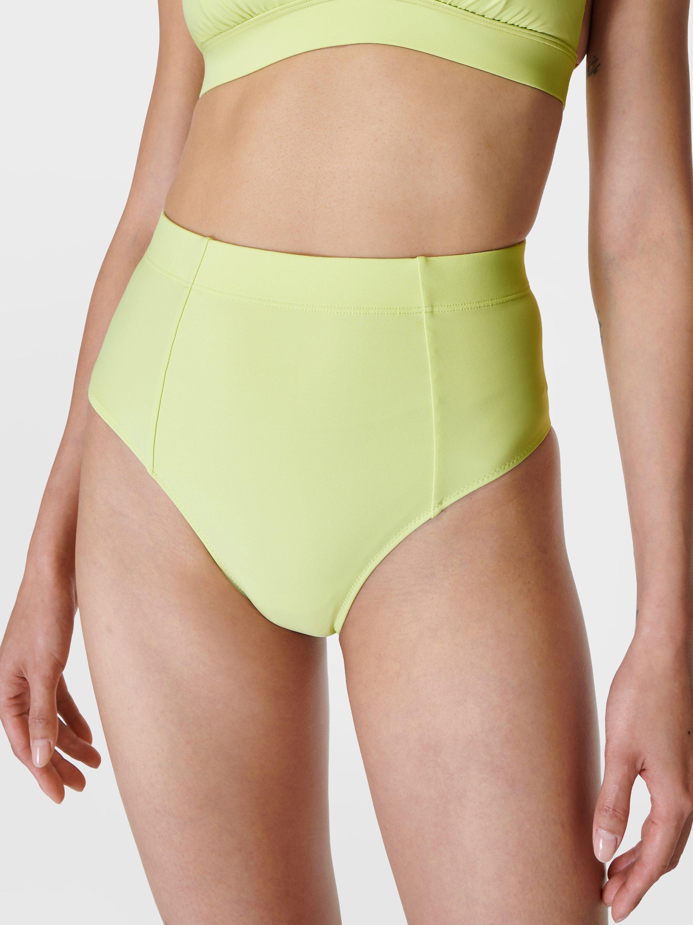 Sweaty Betty Brook High Waist Xtra Life Bikini Brief, Pomelo Green