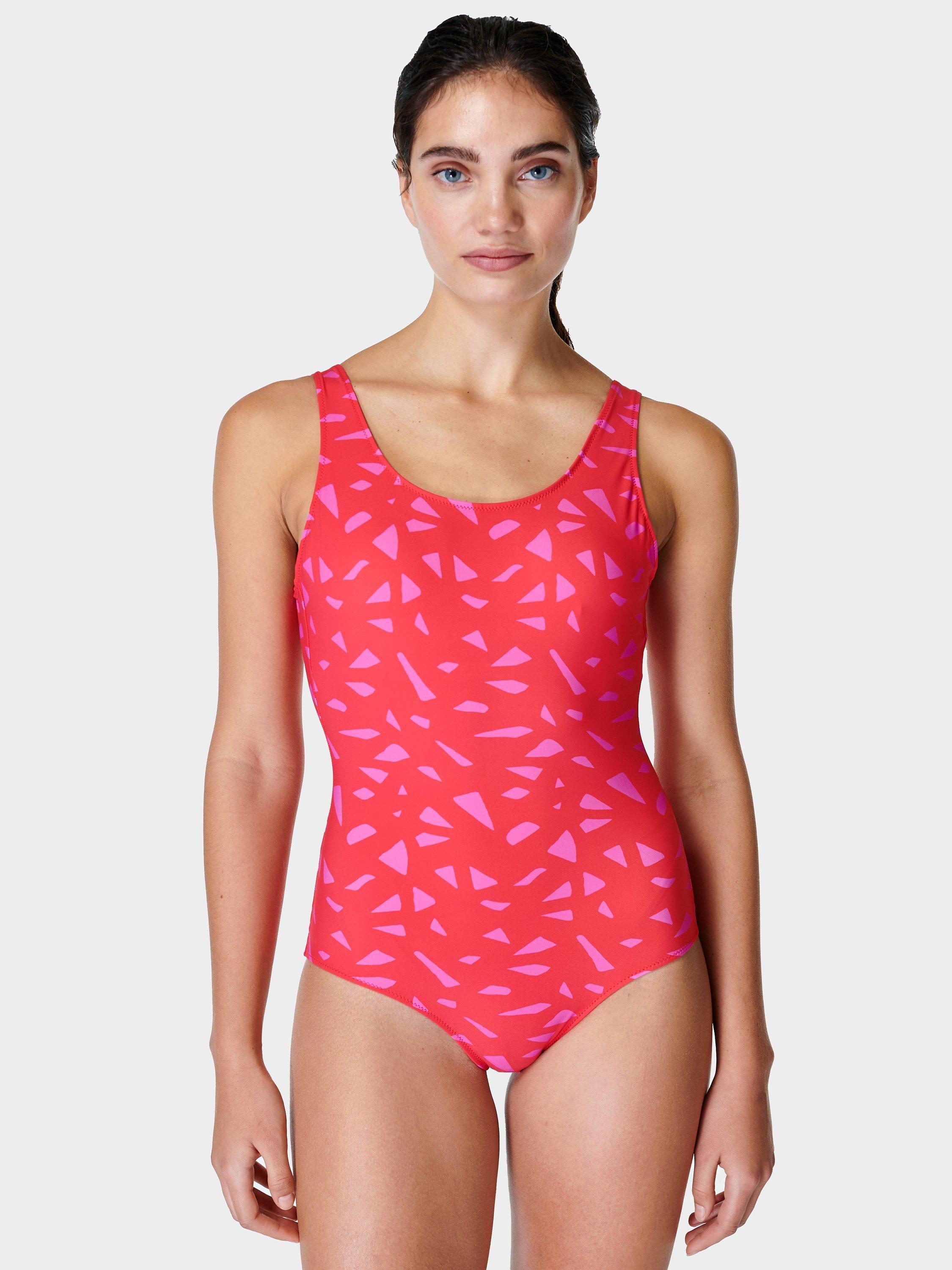 Sweaty Betty Tidal Xtra Life Swimsuit, Red Print
