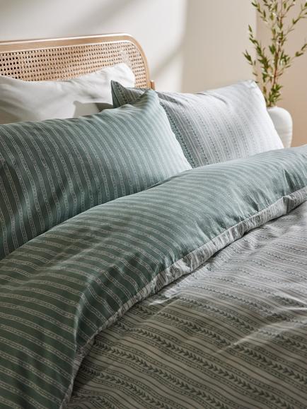 John Lewis Isla Pure Cotton Percale Duvet Cover Set - view 2, Multi