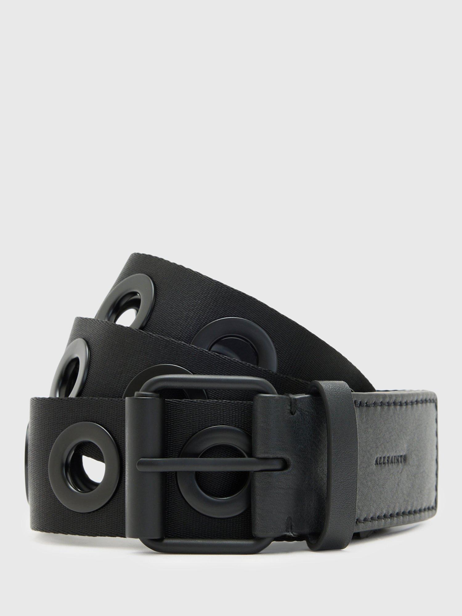 AllSaints Demi Webbing Belt, Black
