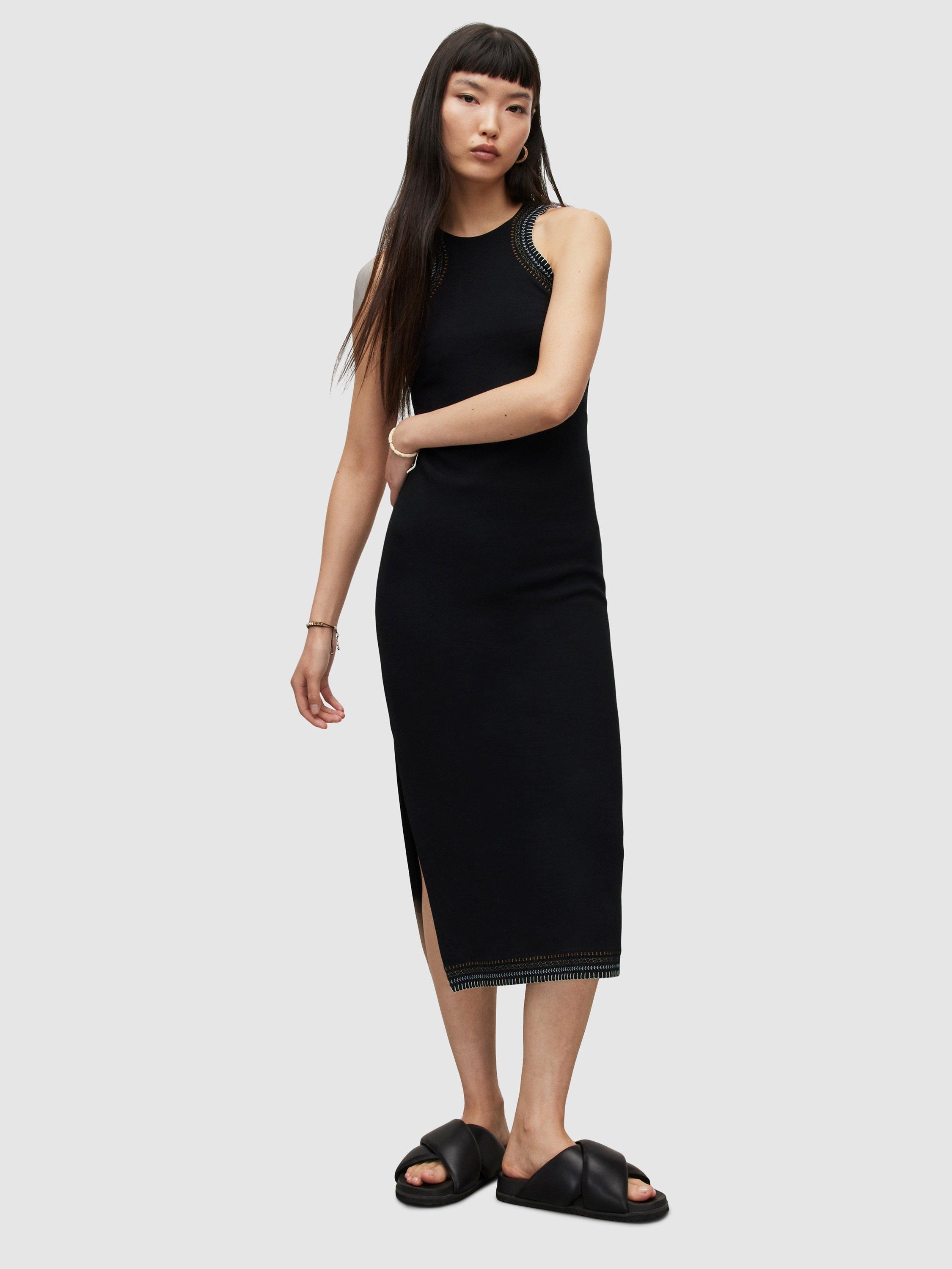 AllSaints Mako Crochet Bodycon Dress