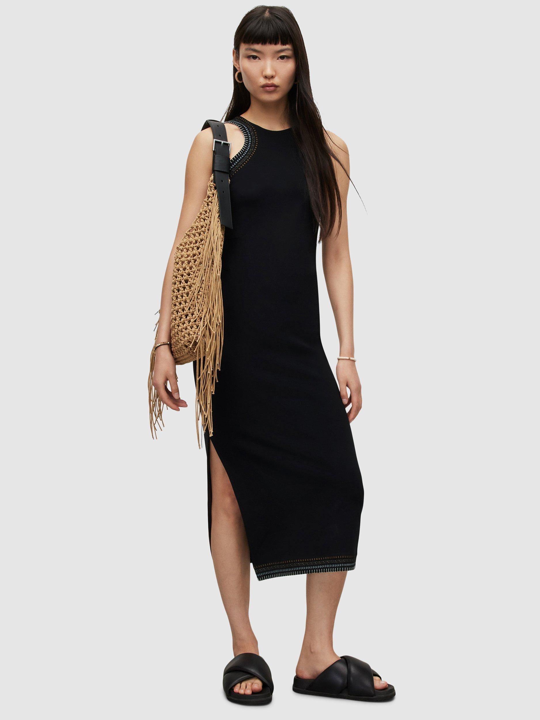 AllSaints Mako Crochet Bodycon Dress