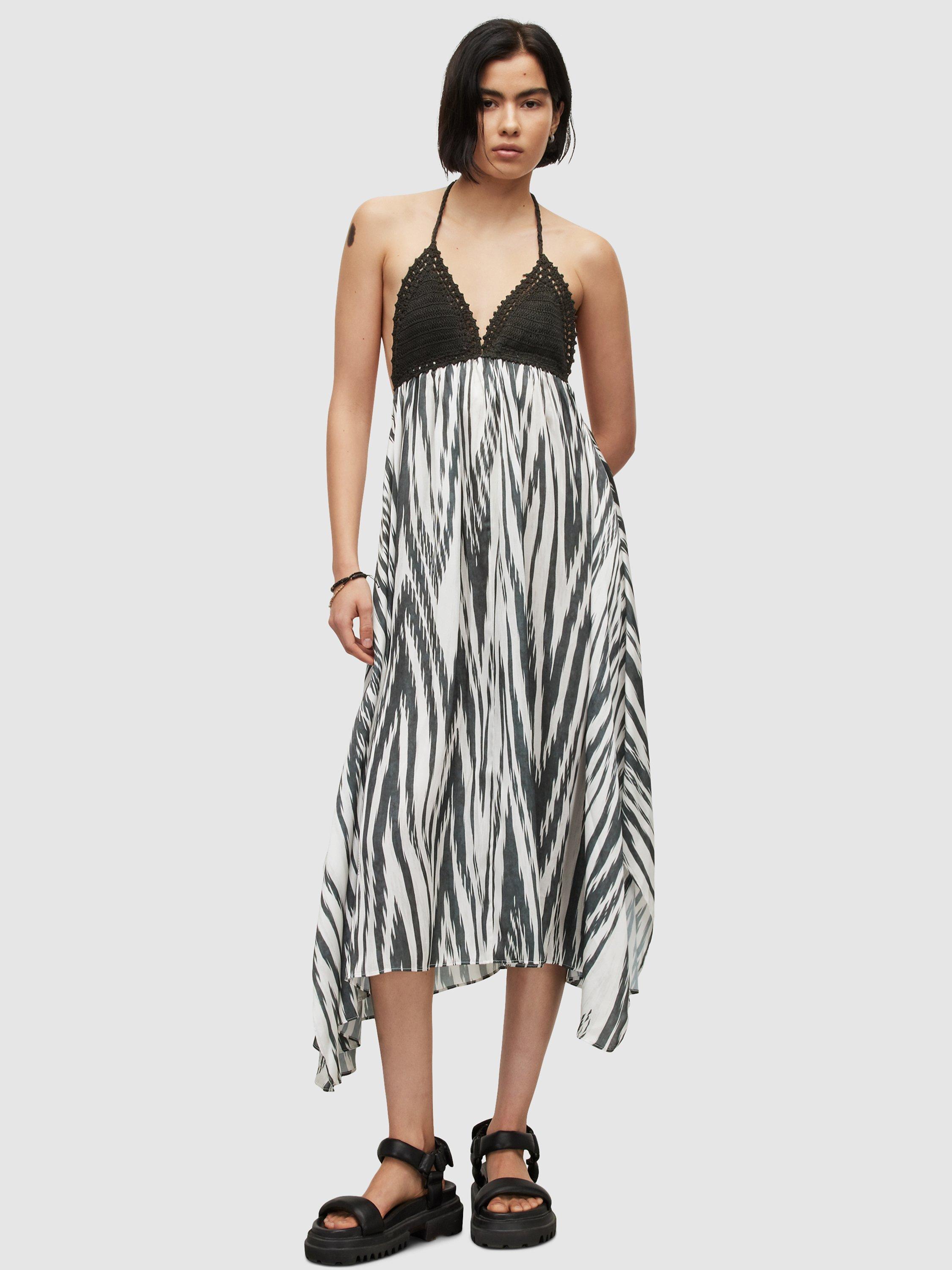 AllSaints Attwell Carmen Dress, Off White