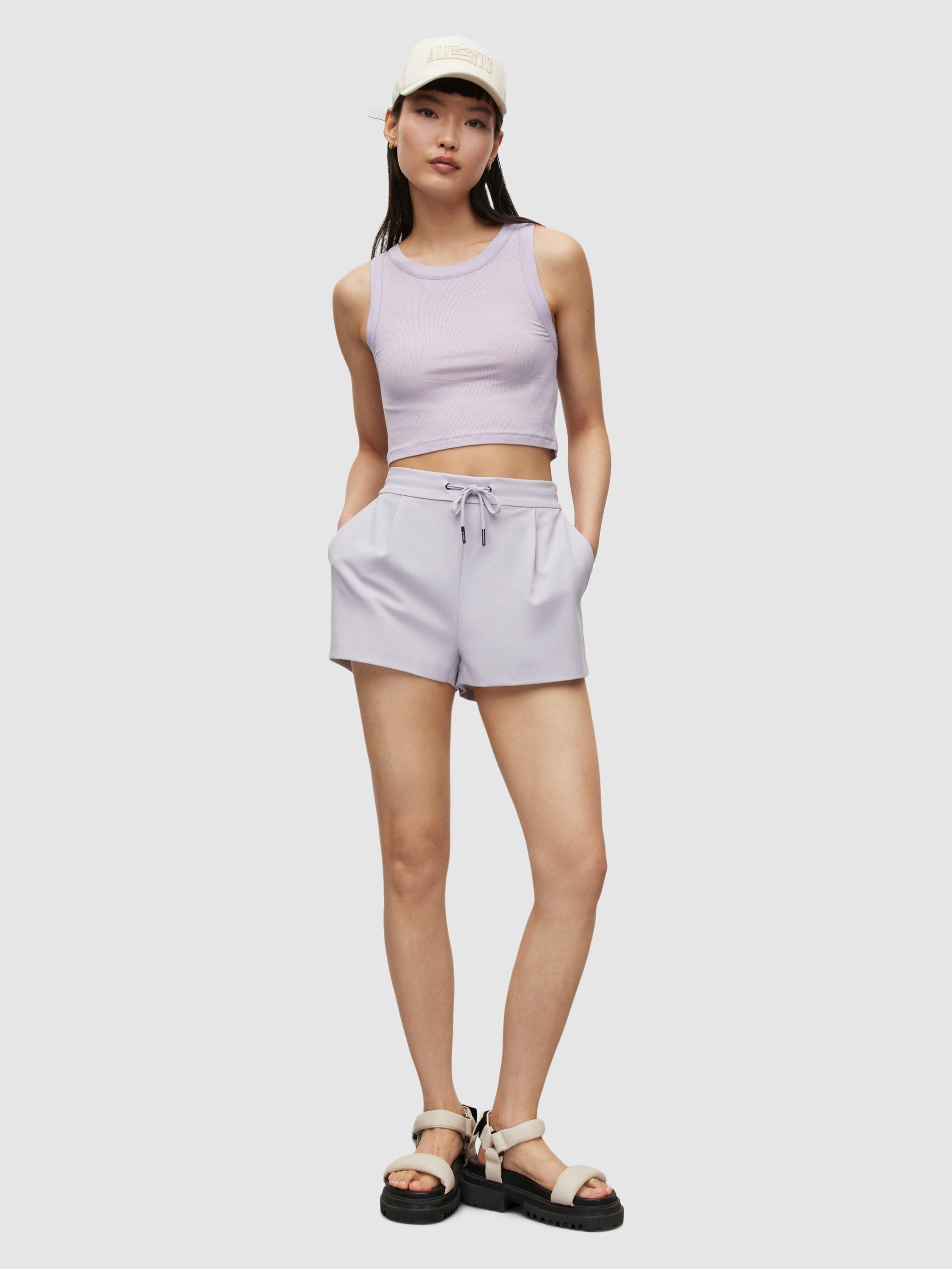 AllSaints Aleida Tri Shorts, Lady Lilac