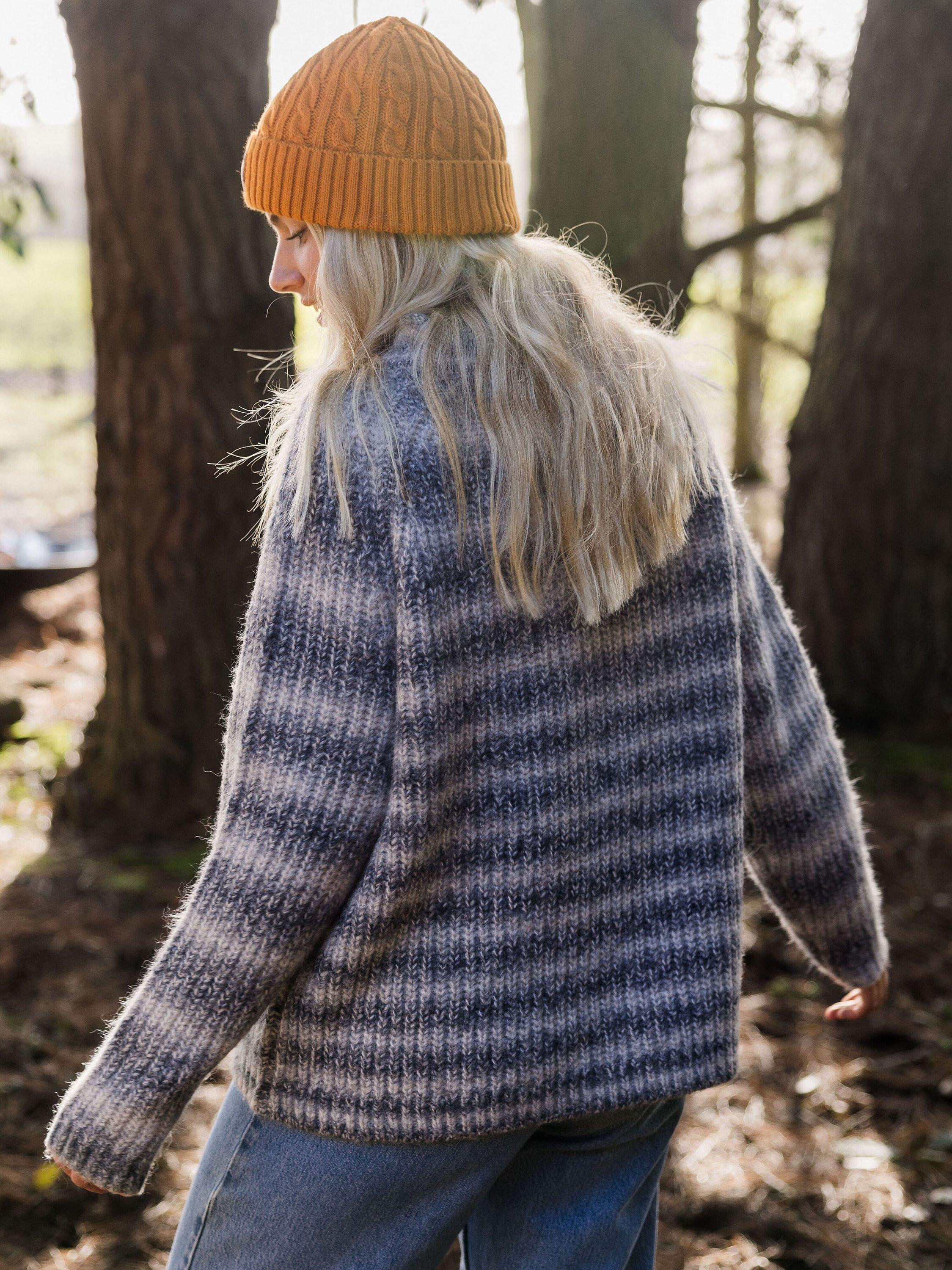 Product image 3 of 4, which shows Passenger Mount Mock Neck Jumper, Grey/Multi, XL