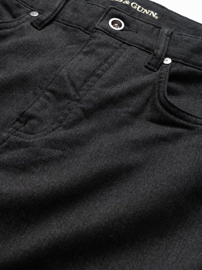 Product image 5 of 6, which shows Rodd & Gunn Motion 2 Straight Fit Stretch Cotton Jeans, Sl Onyx, 40S