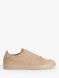 John Lewis Freya Suede Lace Up Trainers, Nude