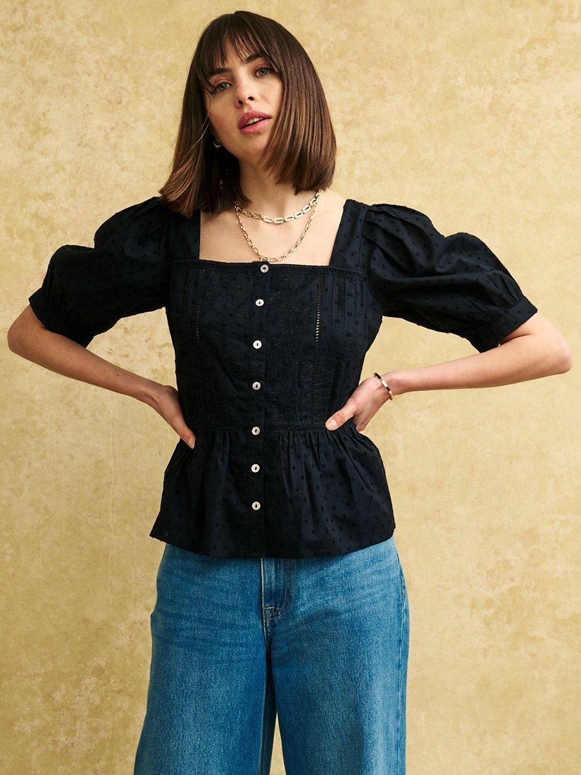 Nobody's Child Sabrina Top, Black