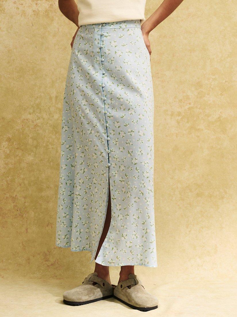 Nobody's Child Emilia Floral Midi Skirt, Multi