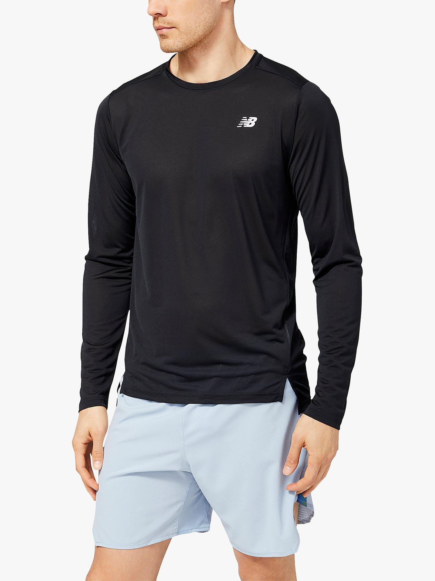 New Balance Accelerate Long Sleeve Running Top, Black