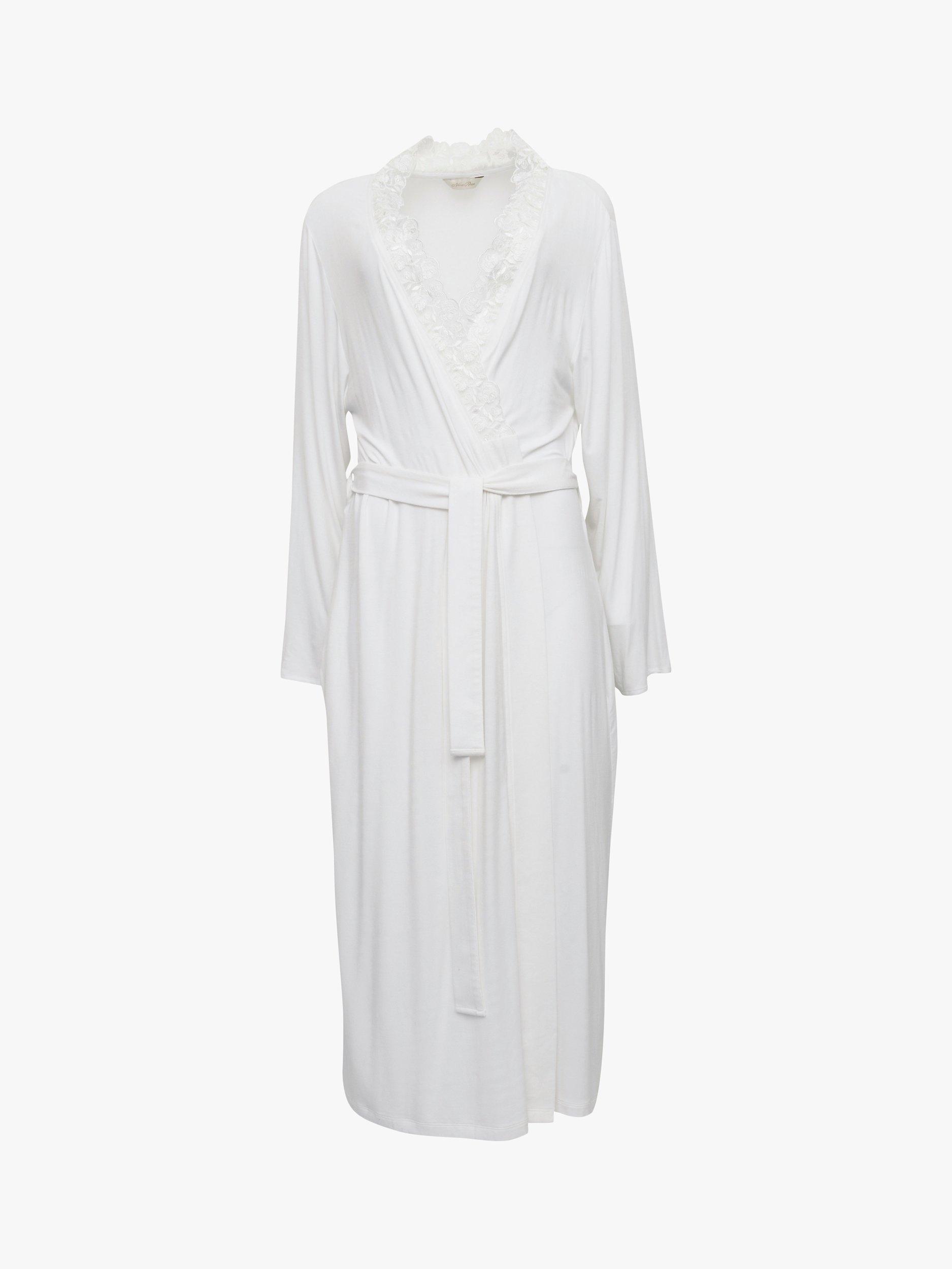 Product image 3 of 4, which shows Cyberjammies Evette Lace Trim Dressing Gown, White, 18