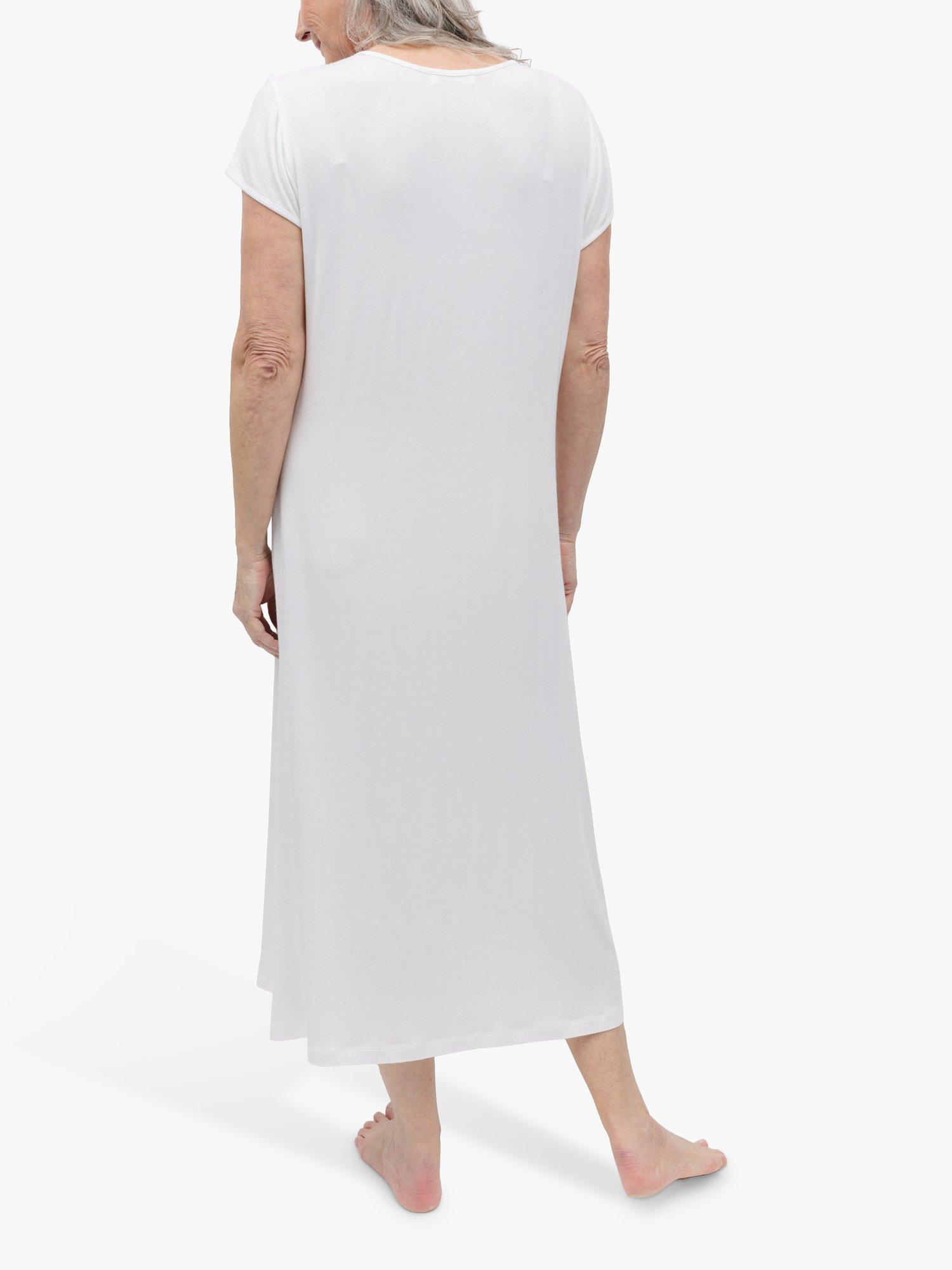 Product image 2 of 4, which shows Cyberjammies Evette Lace Trim Nightdress, White, 18