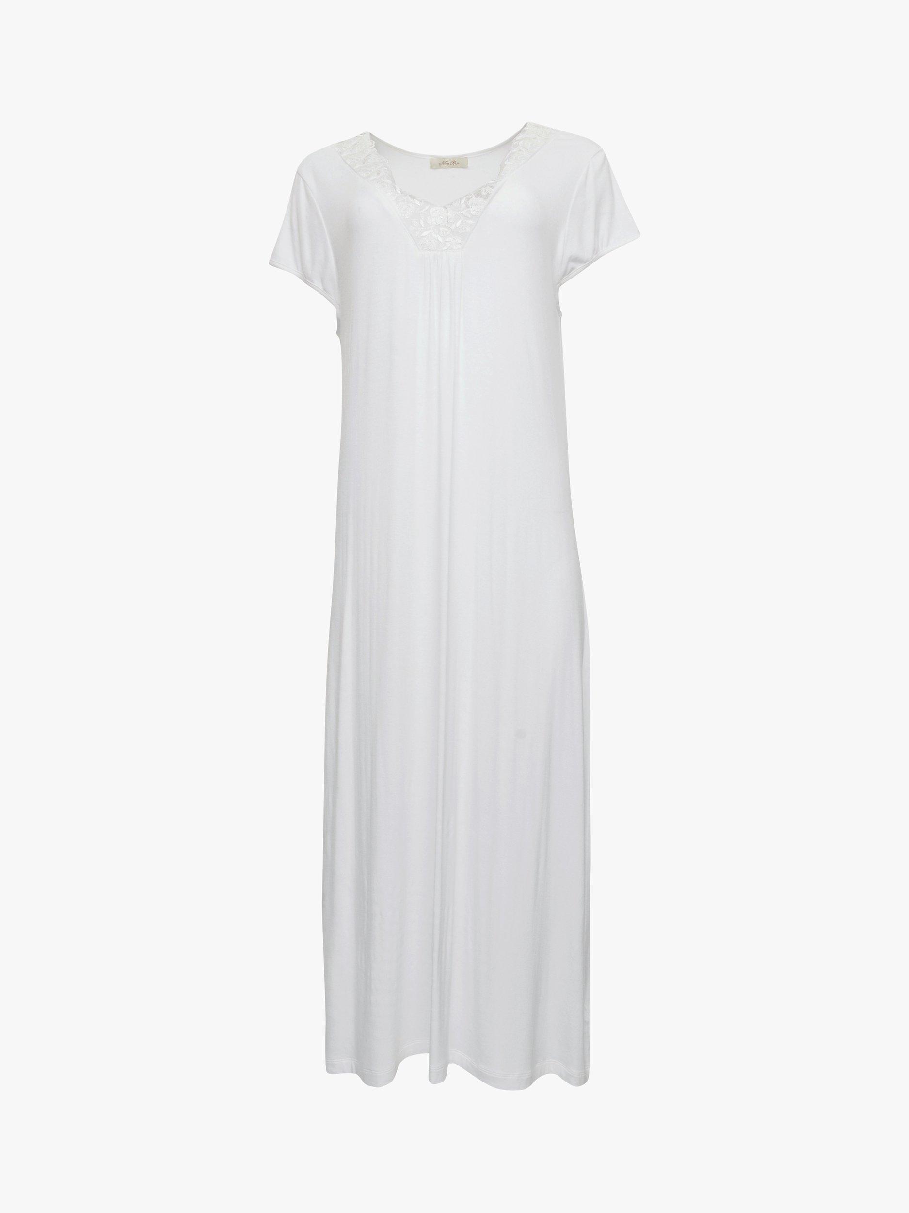 Product image 3 of 4, which shows Cyberjammies Evette Lace Trim Nightdress, White, 18