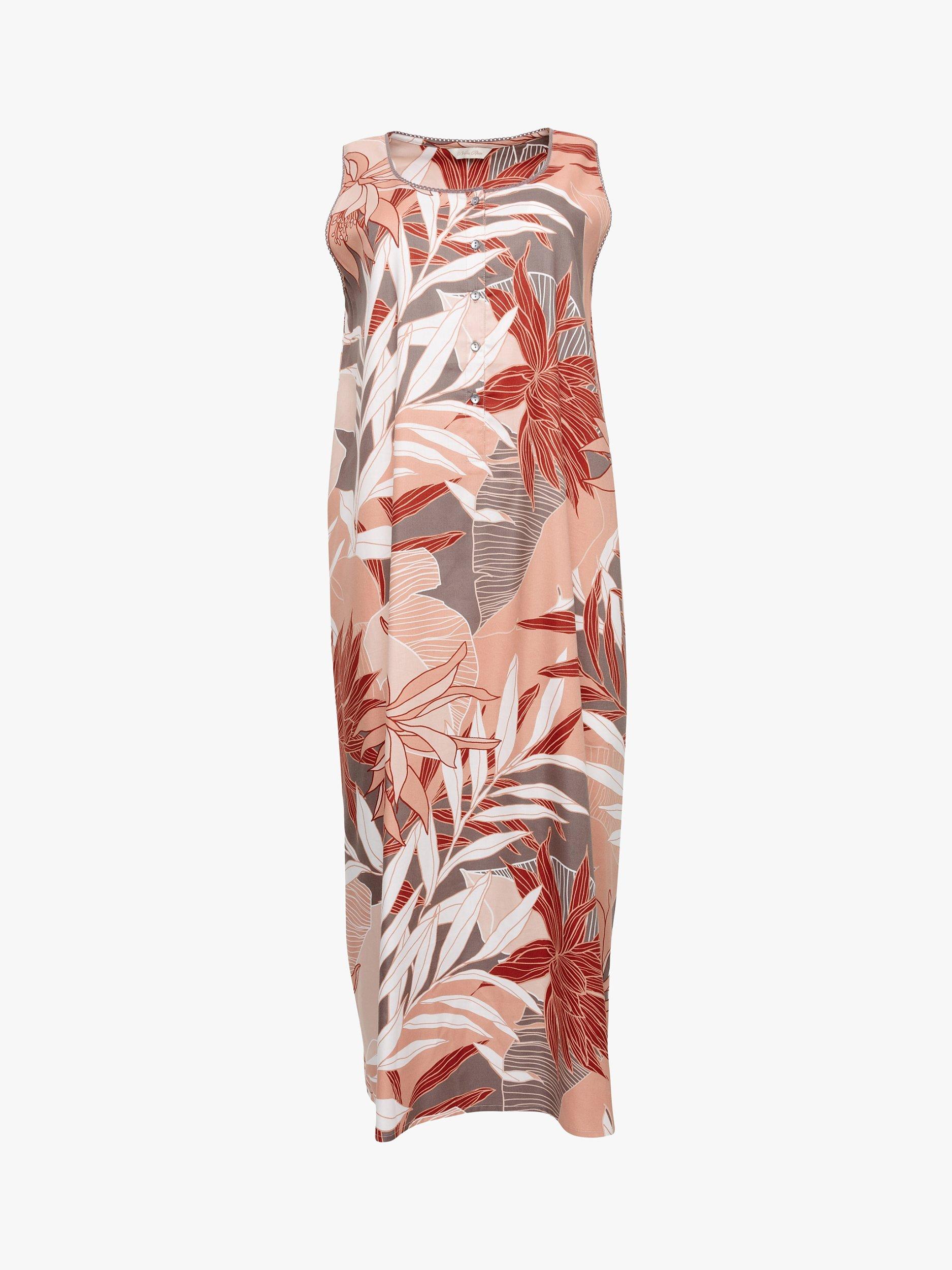 Product image 3 of 4, which shows Cyberjammies Evette Floral Sleeveless Nightdress, Taupe, 8
