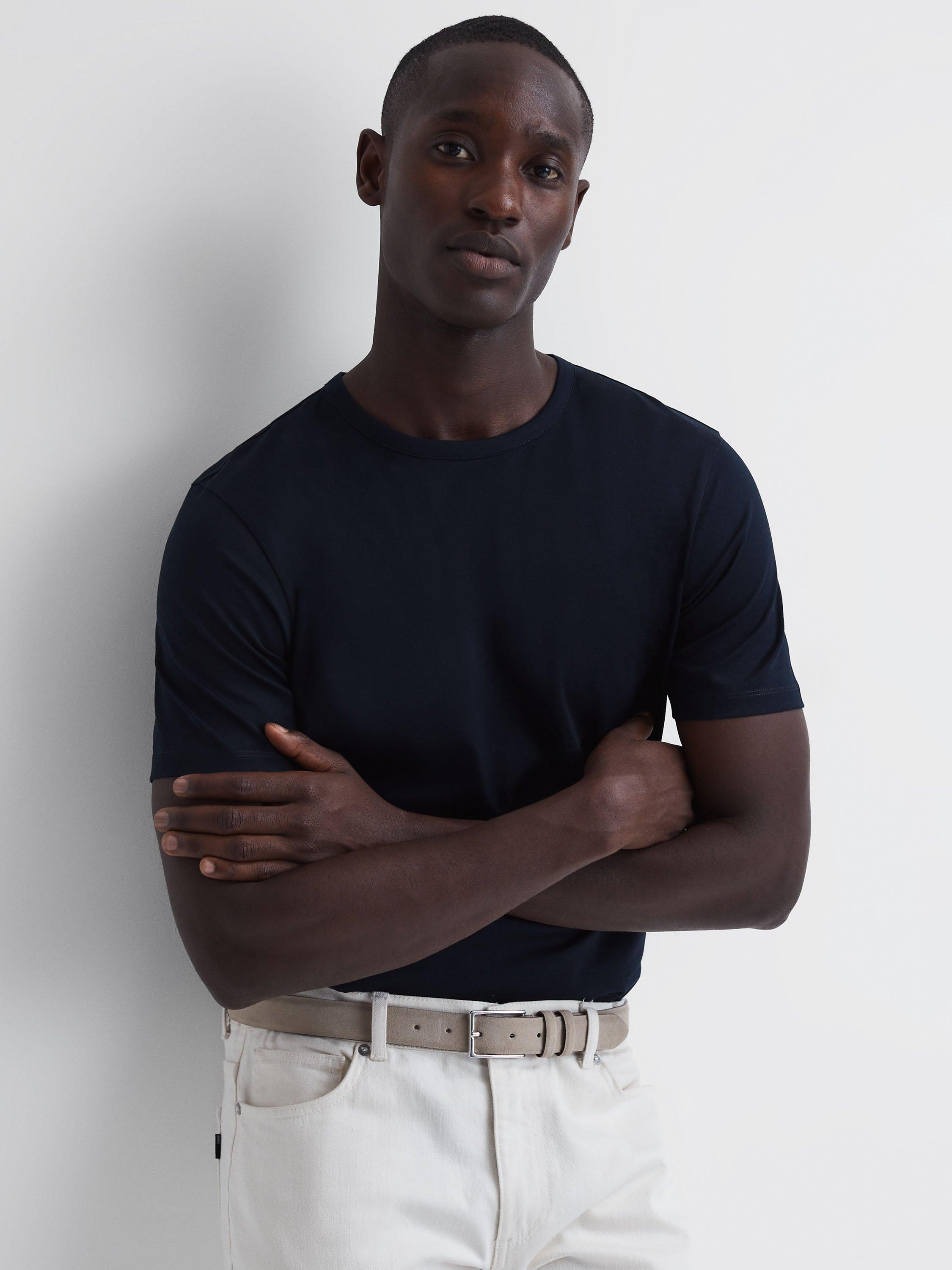Reiss Caspian Short Sleeve T-Shirt, Navy