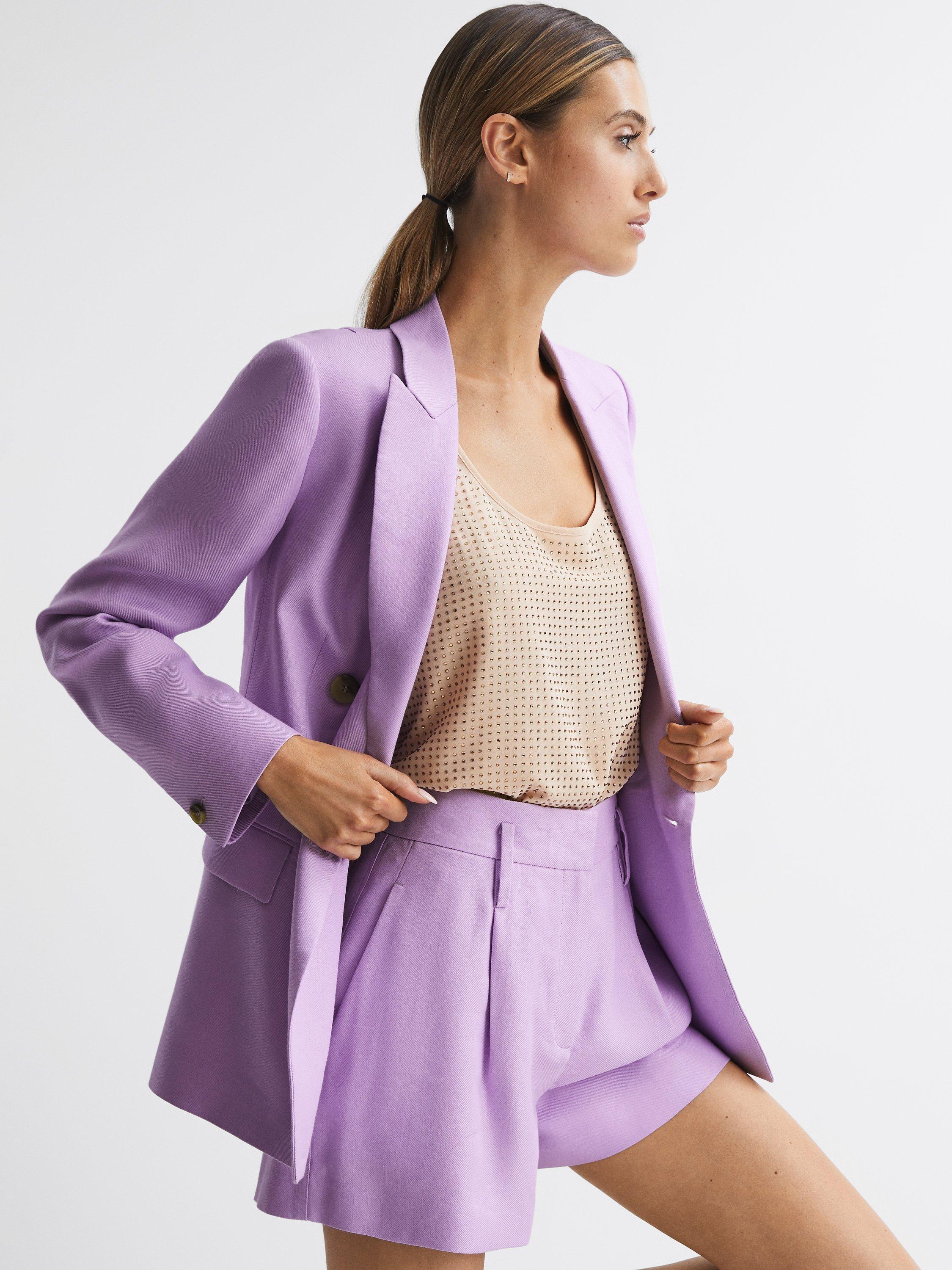 Reiss Brooklyn High Low Hem Vest, Nude