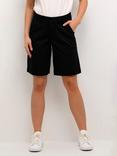 KAFFE Lea High Waist City Shorts, Deep Black