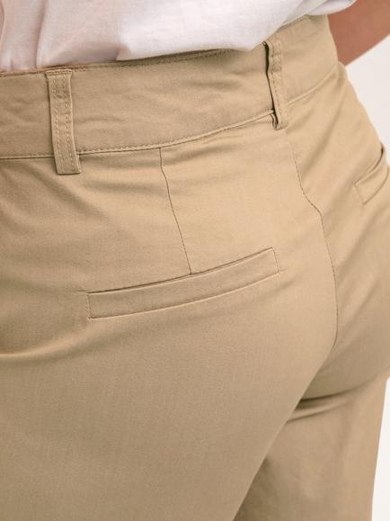 KAFFE Lea High Waist City Shorts - view 2, Classic Sand