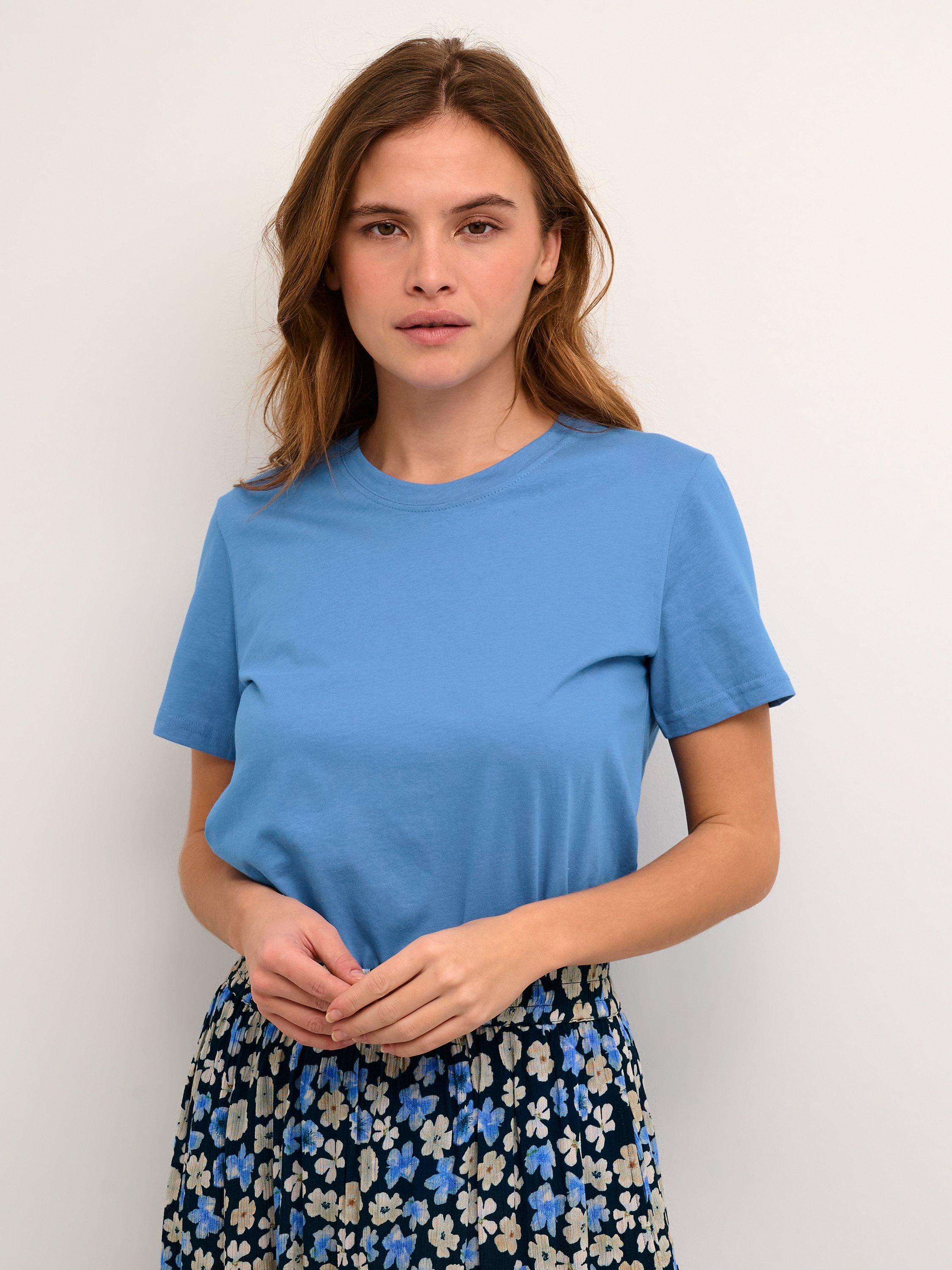 KAFFE Marin Short Sleeve T-Shirt, Regatta