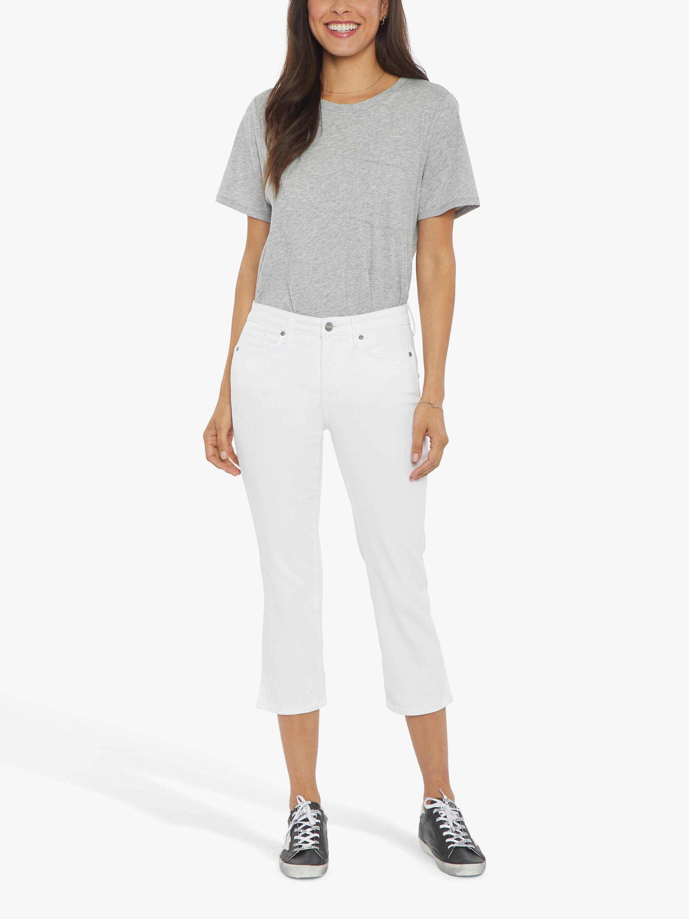 NYDJ Chloe Capri Cropped Jeans, Optic White
