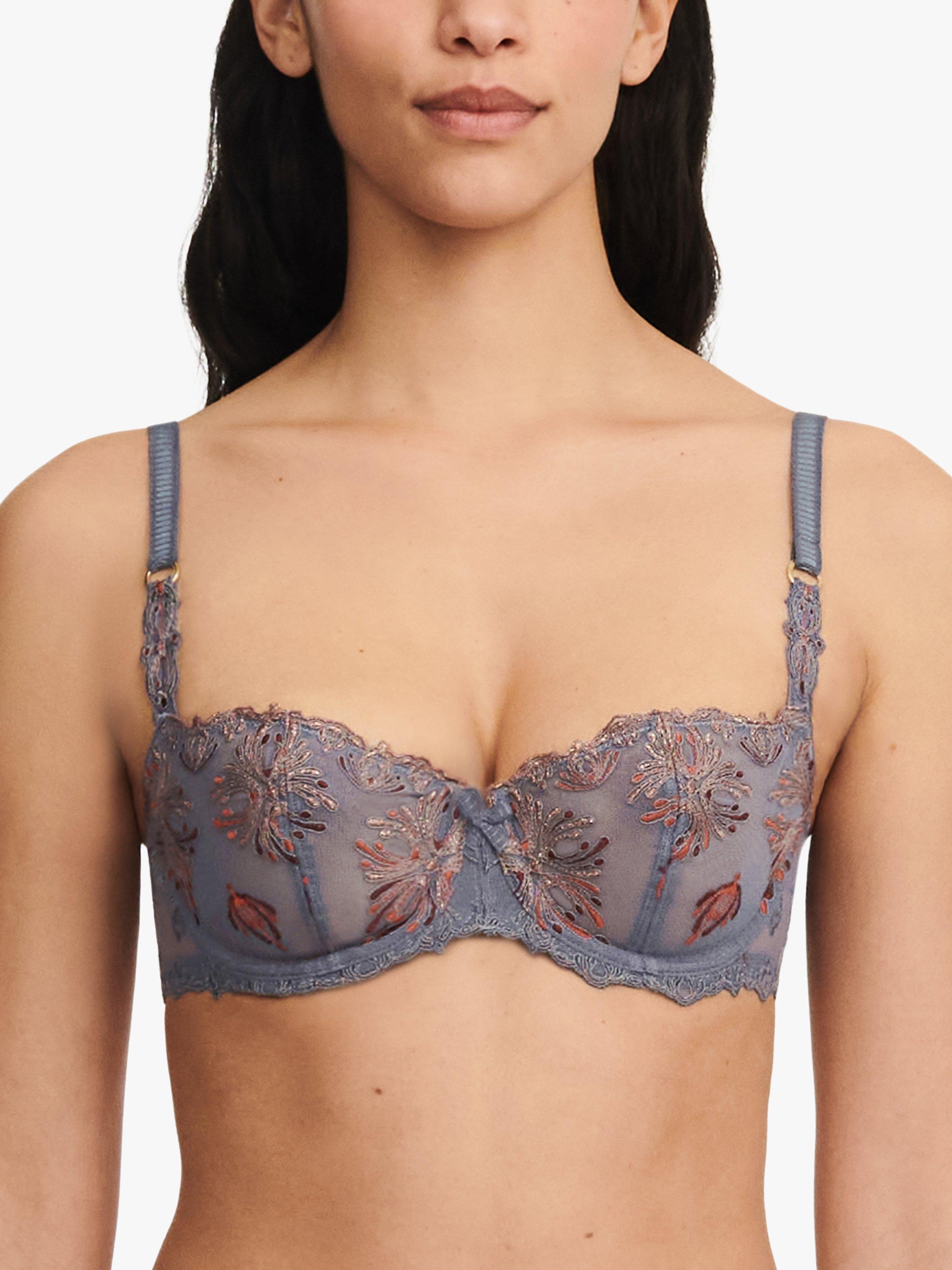 Chantelle Champs Elysees Balcony Bra, Slate Grey/Multi