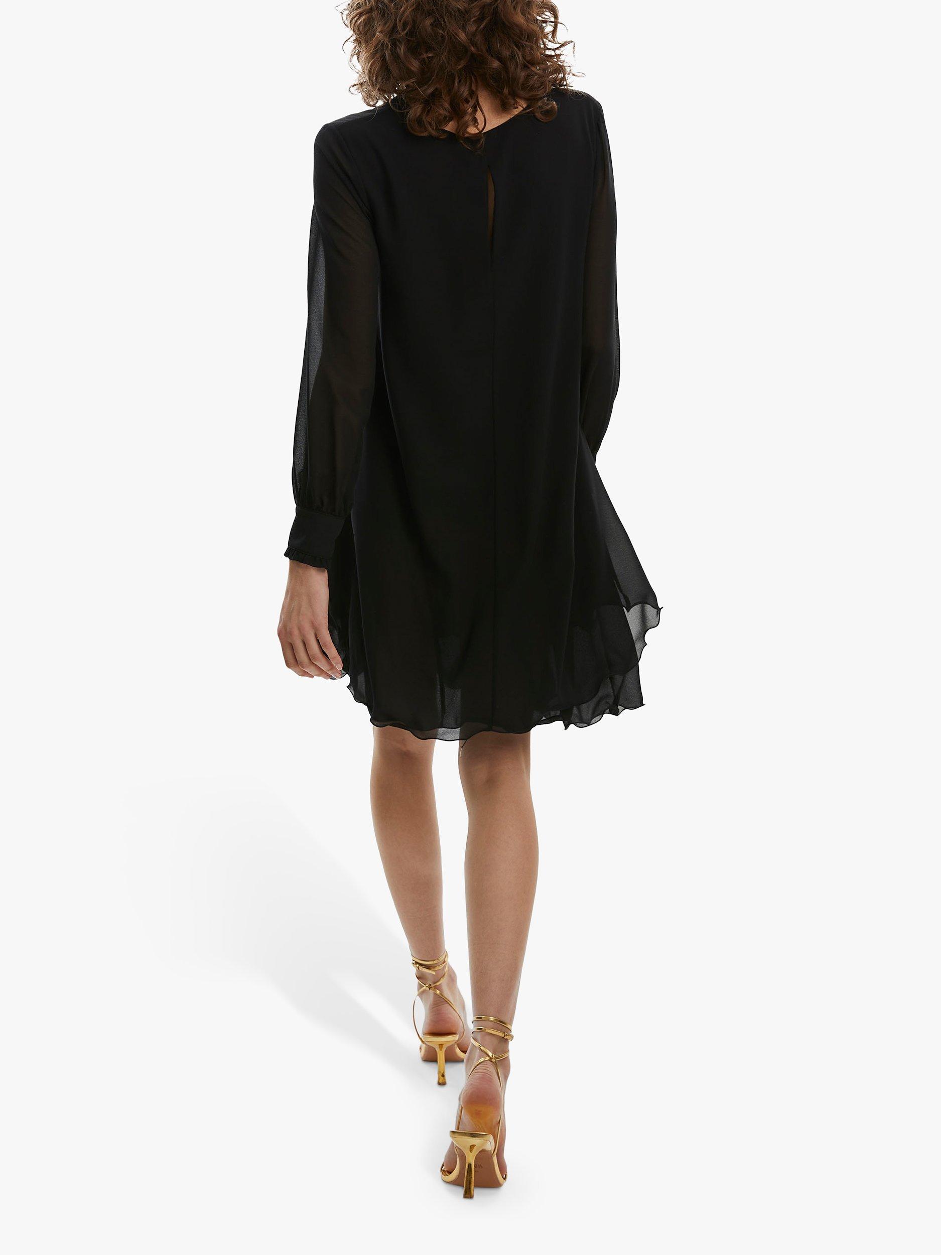 Product image 2 of 4, which shows James Lakeland Long Sleeve Wave Hem Dress, Black, 8