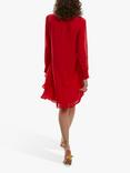 James Lakeland Long Sleeve Wave Hem Dress, Red