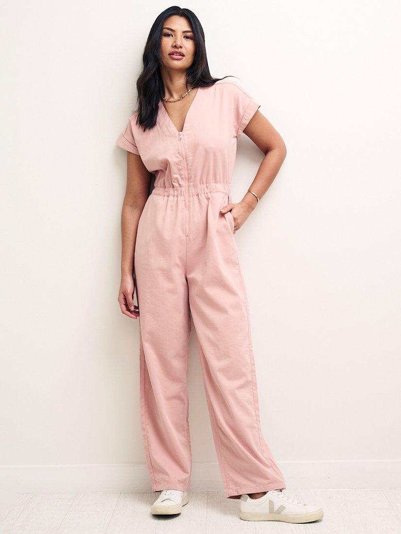 Nobody's Child Cosmos Cotton Jumpsuit, Pink