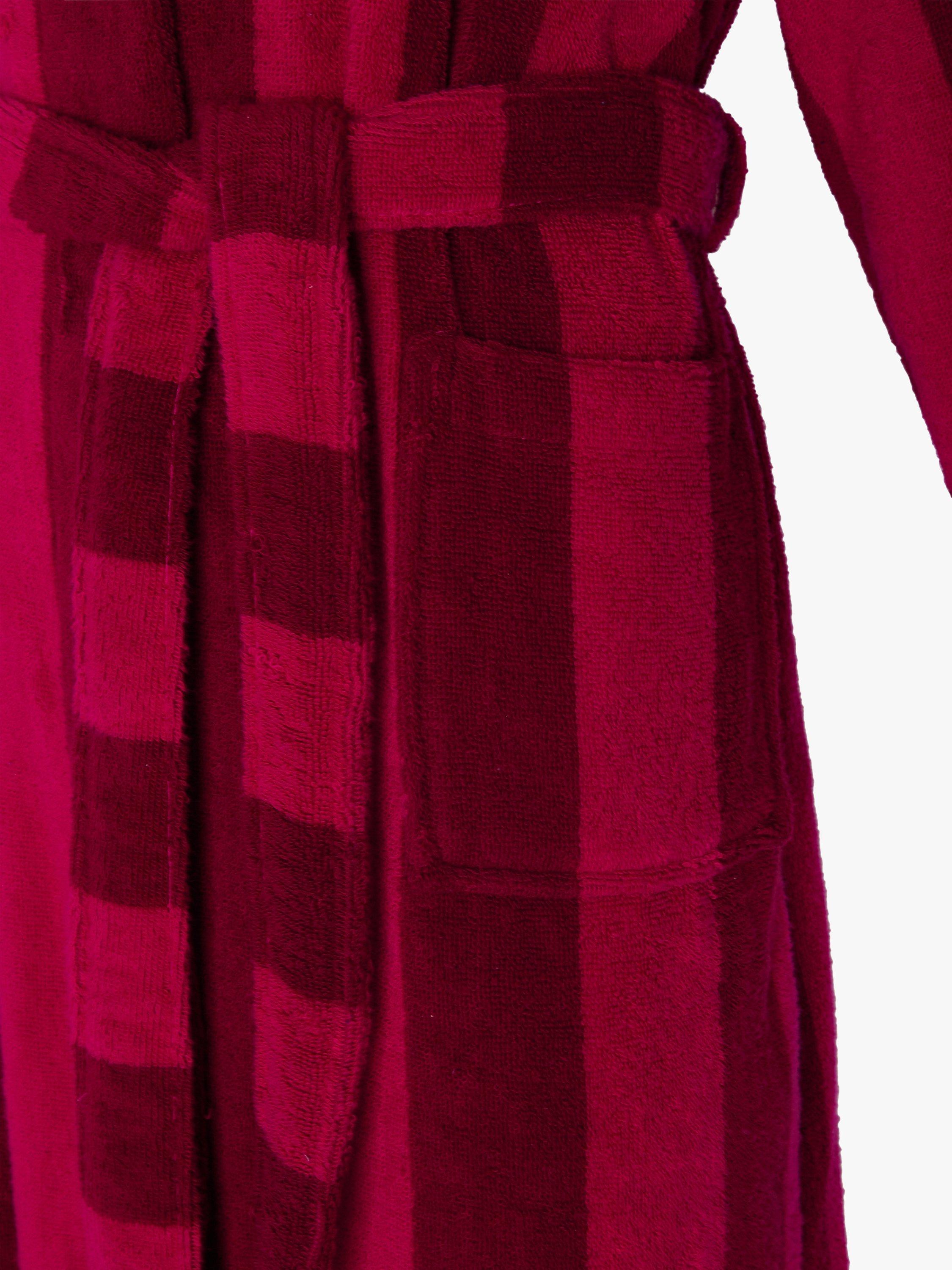 Jasper Conran London Unisex Soft Lightweight Dressing Gown Raspberry Bordeaux