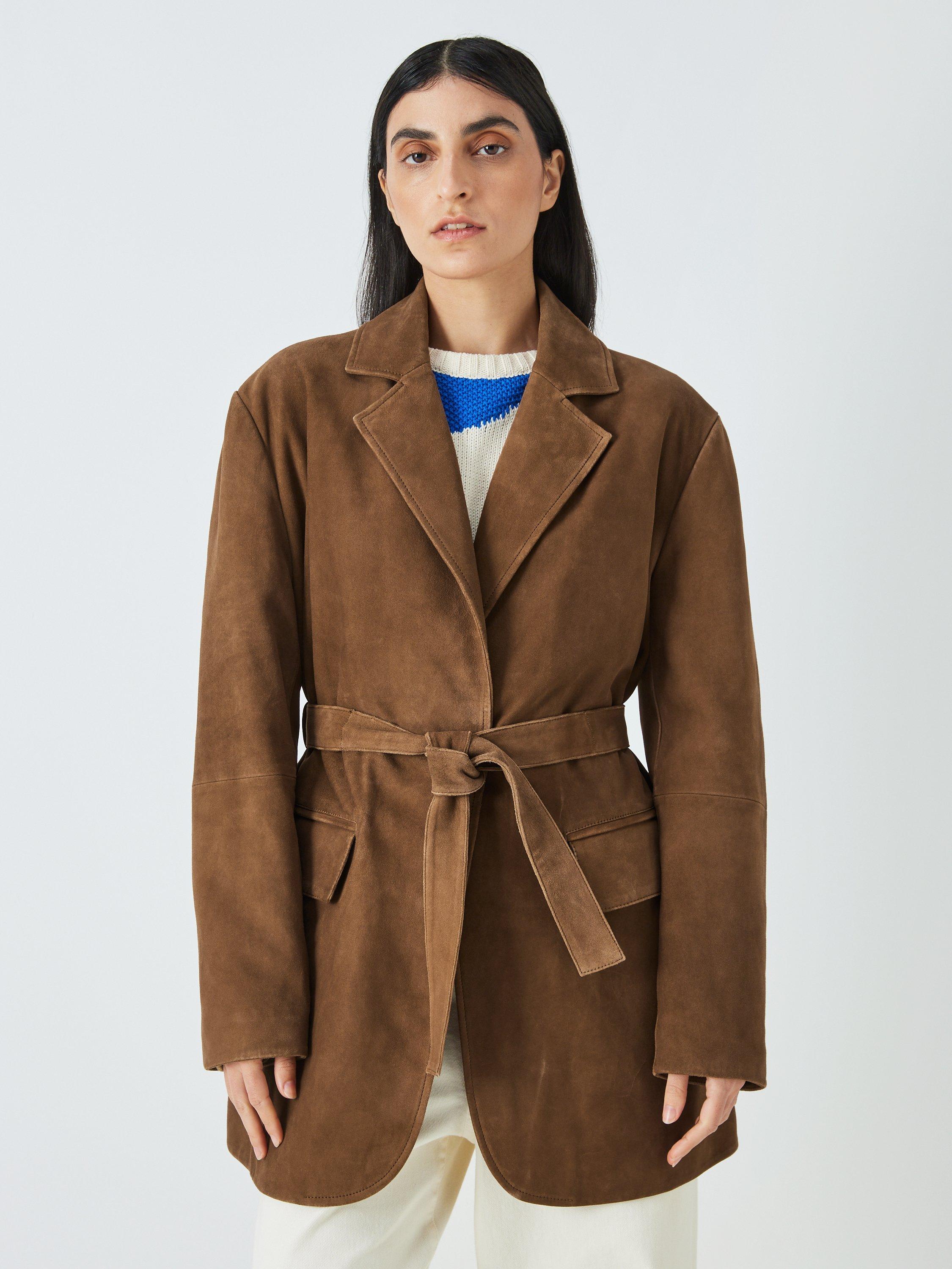 Weekend MaxMara Artu Suede Jacket, Tobacco
