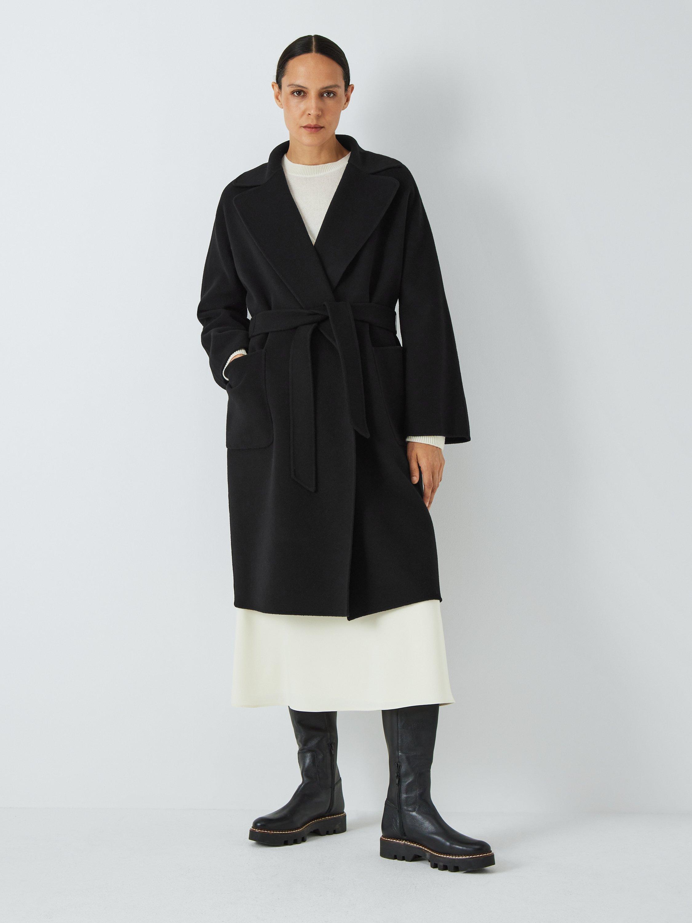 Weekend MaxMara Rovo Wool Belted Coat, Black