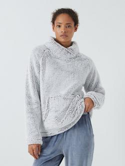 John Lewis High Pile Snuggle Fleece Top, Grey