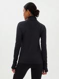 Girlfriend Collective Reset Long Sleeve Half Zip Top, Black