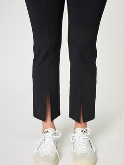 Girlfriend Collective Luxe Split Hem Cropped Leggings, Black - view 2, Black