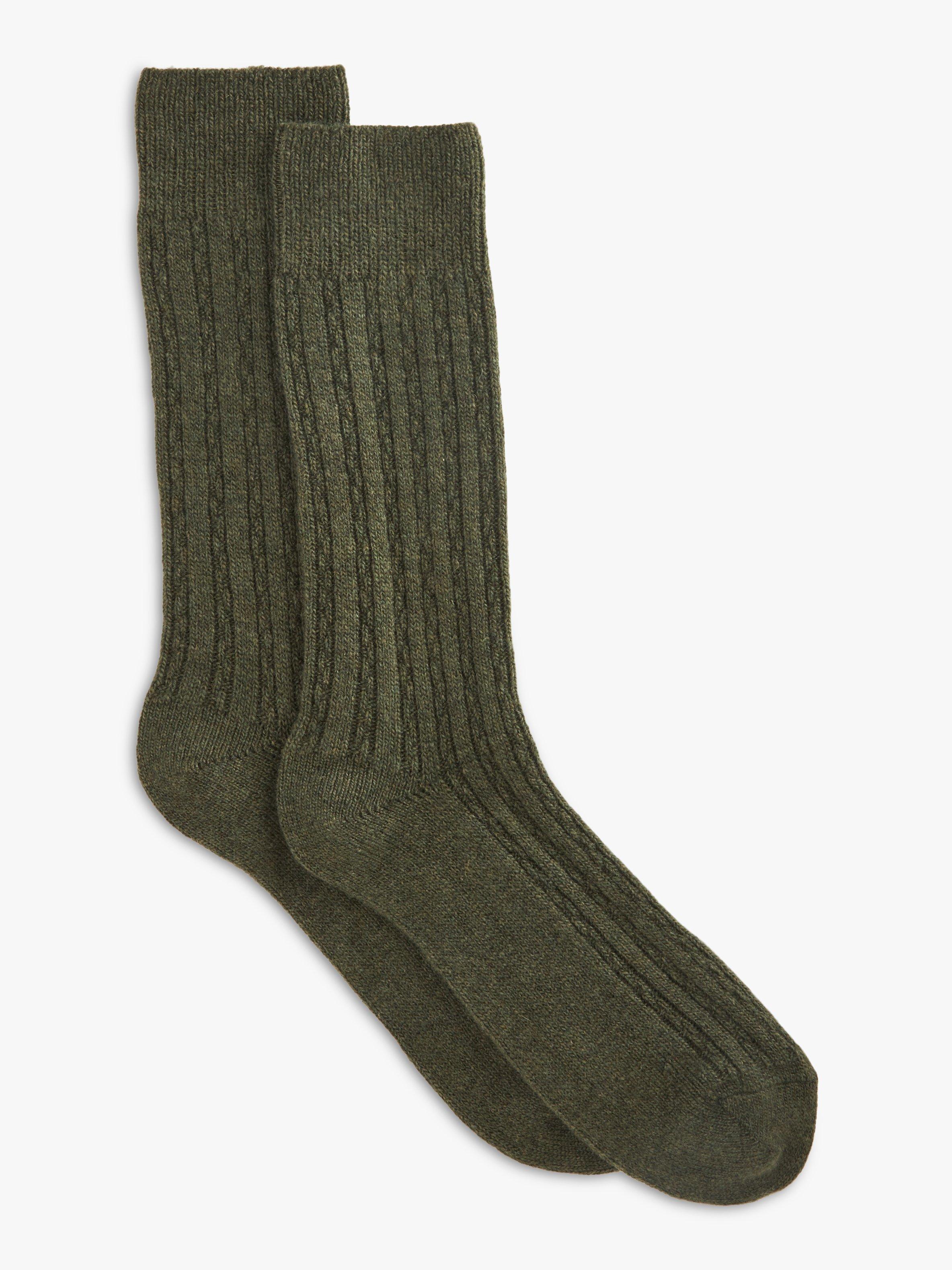 John Lewis Made in Italy Ribbed Cashmere Blend Socks