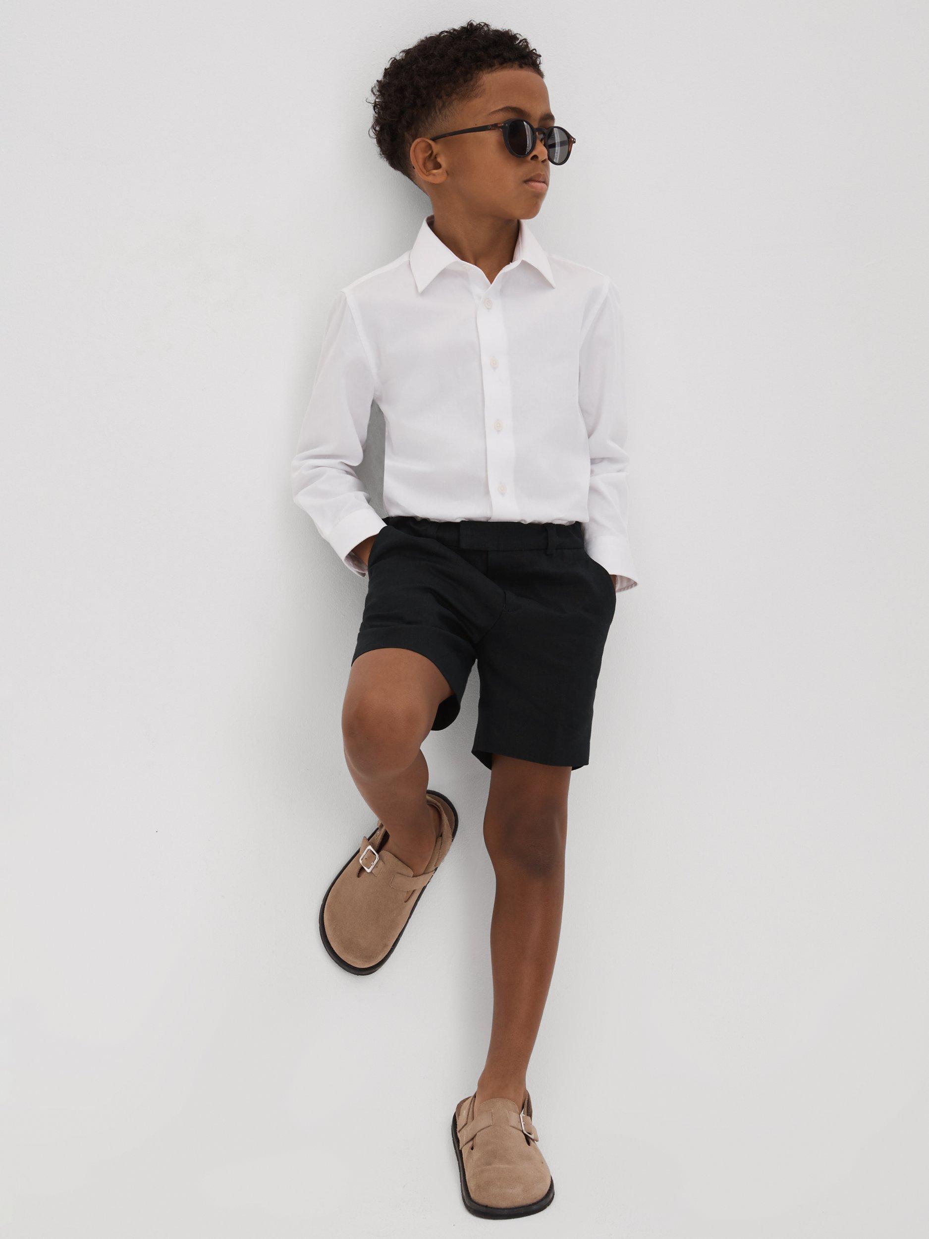 Reiss Kids Kin Linen Suit Shorts