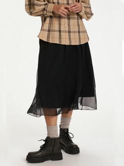 Saint Tropez Coral Midi Skirt - view 2, Black