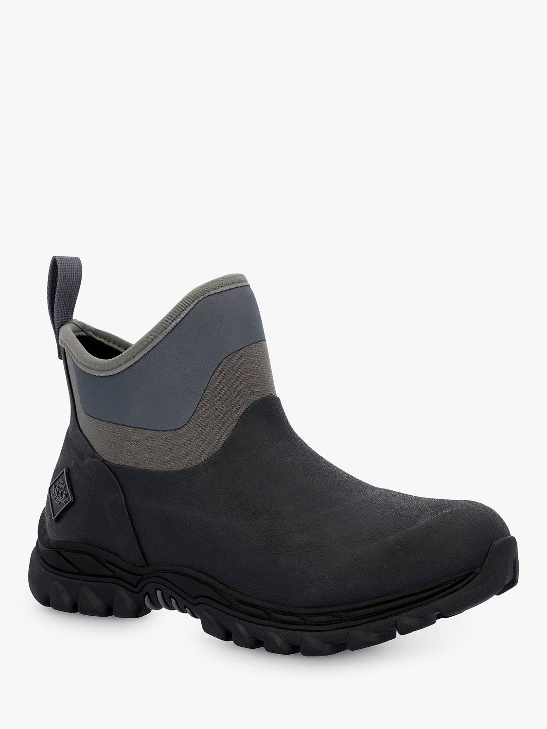 Muck Arctic Sport II Rubber Ankle Boots, Black/Grey, 3