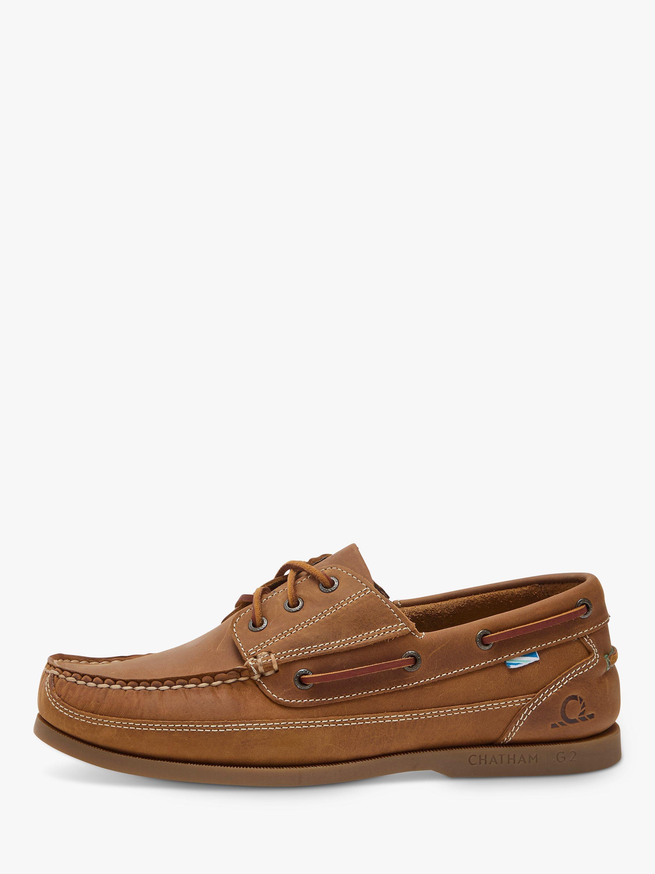 Product image 3 of 4, which shows Chatham Rockwell II G2 Leather Boat Shoes, Light brown, 10S