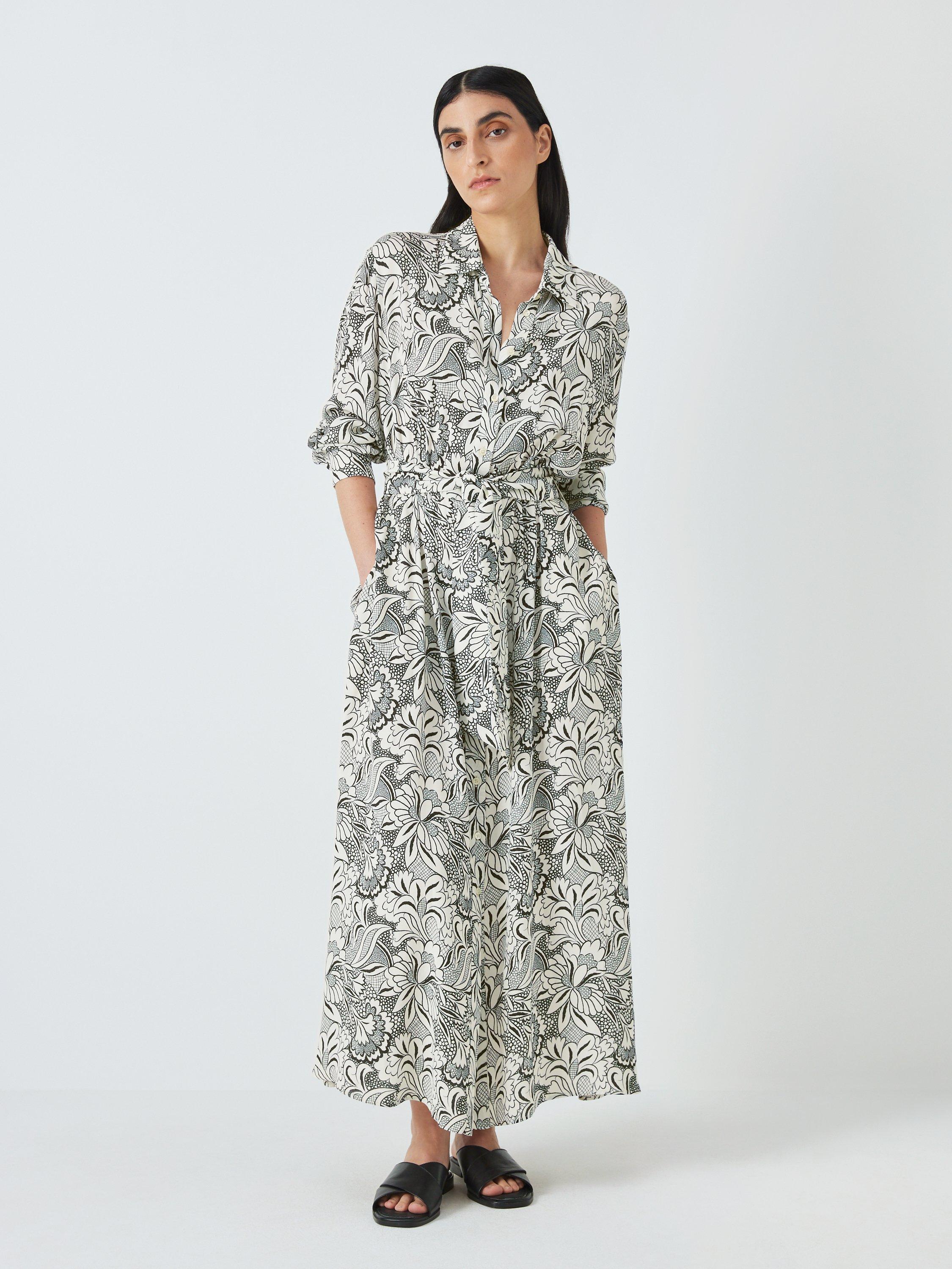 Weekend MaxMara Klenia Floral Shirt Dress, Black