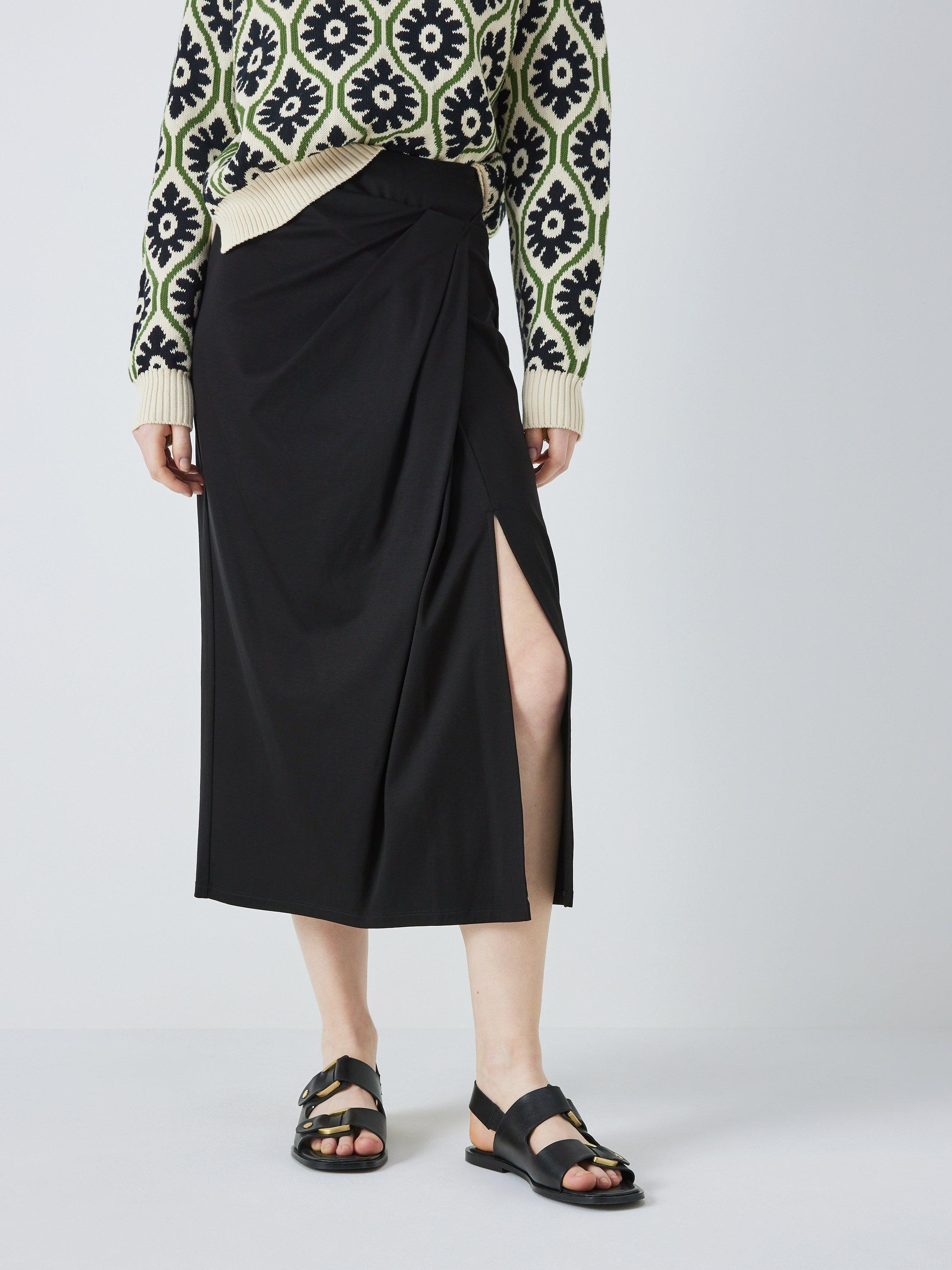 Weekend MaxMara Burano Jersey Skirt, Black