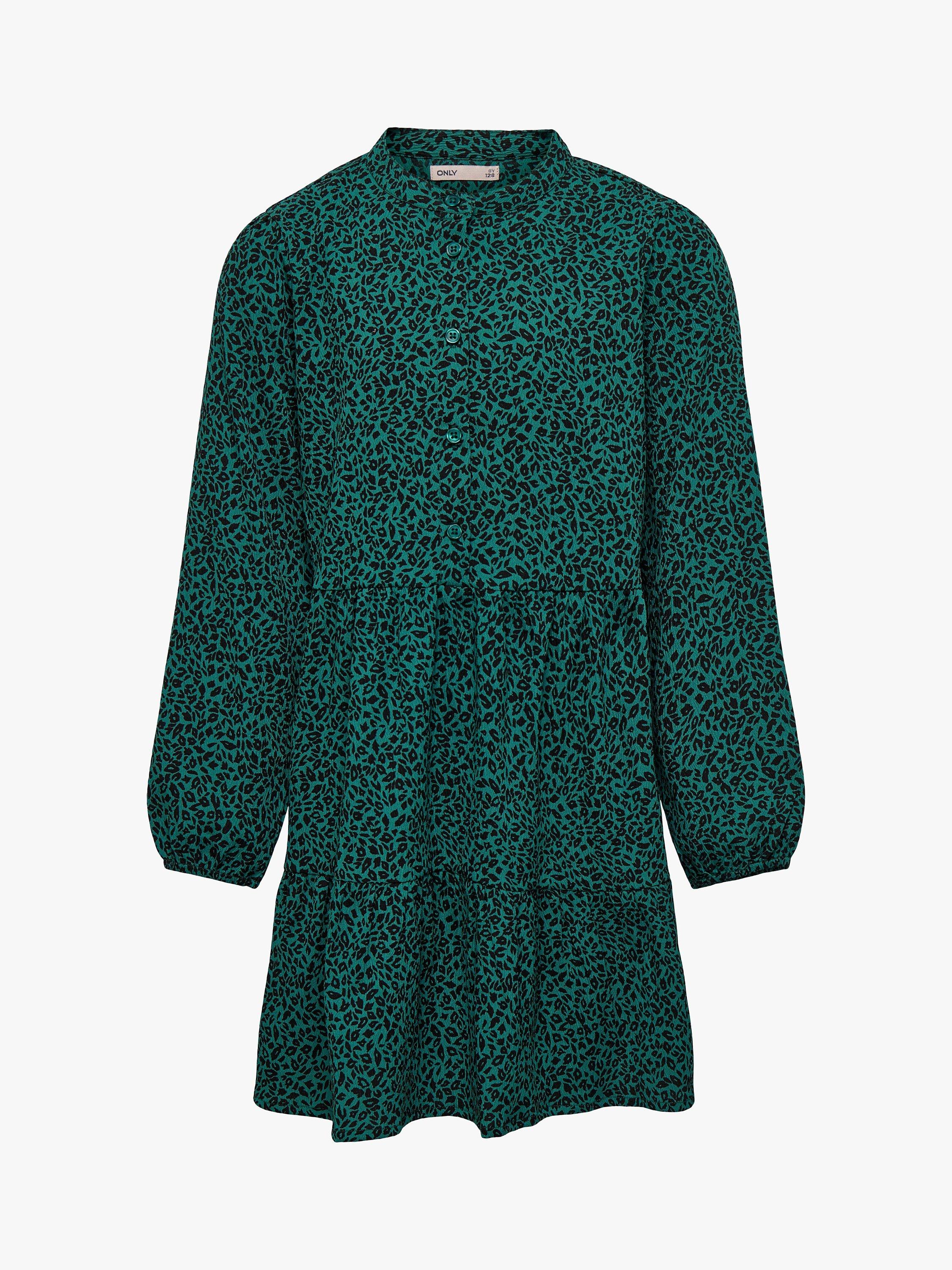 KIDS ONLY Kids' Kogida Long Sleeve Layered Dress, Green