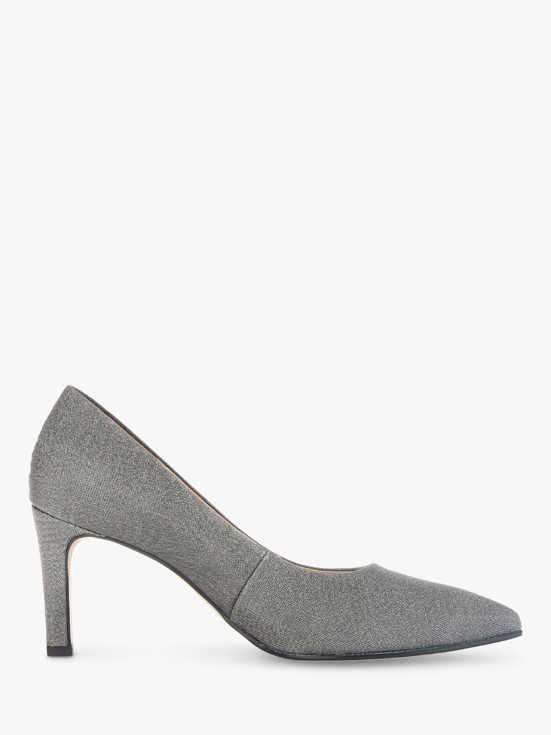 Gabor Dane Court Shoes, Argento