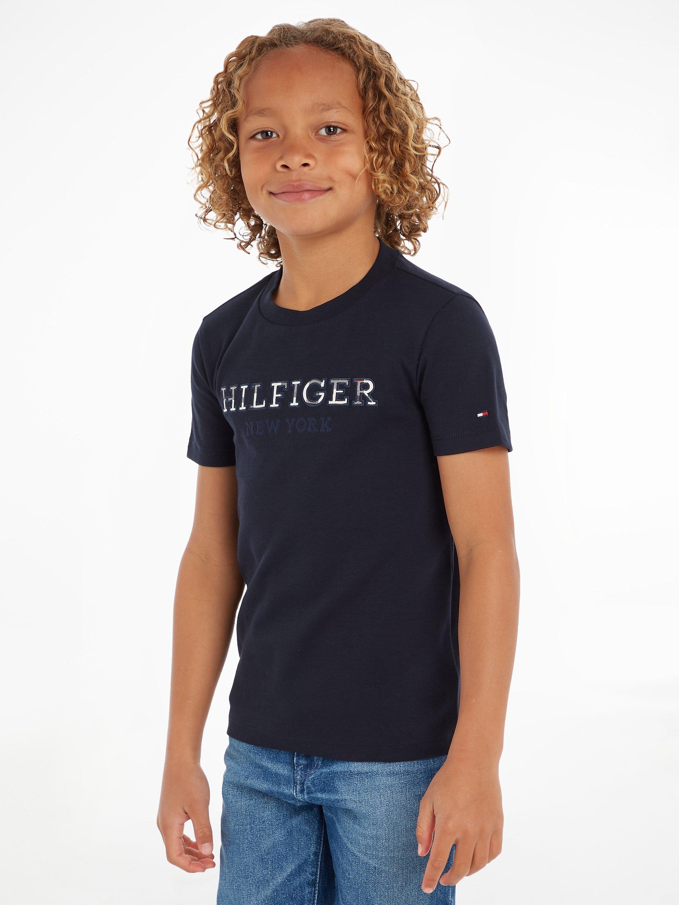 Tommy Hilfiger Kids' New York Logo T-Shirt, Desert Sky