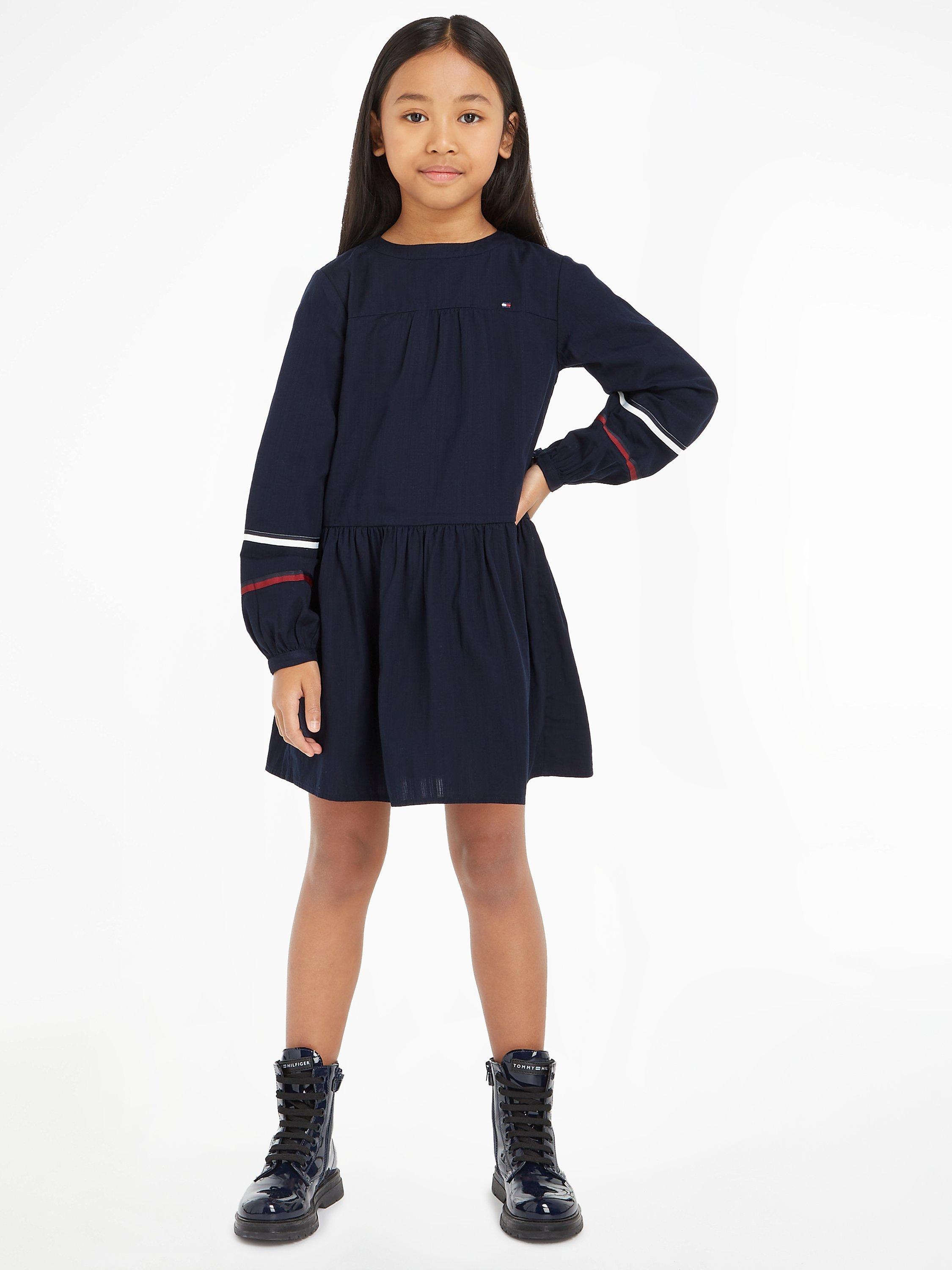 Tommy Hilfiger Kids' Cotton Dress, Desert Sky