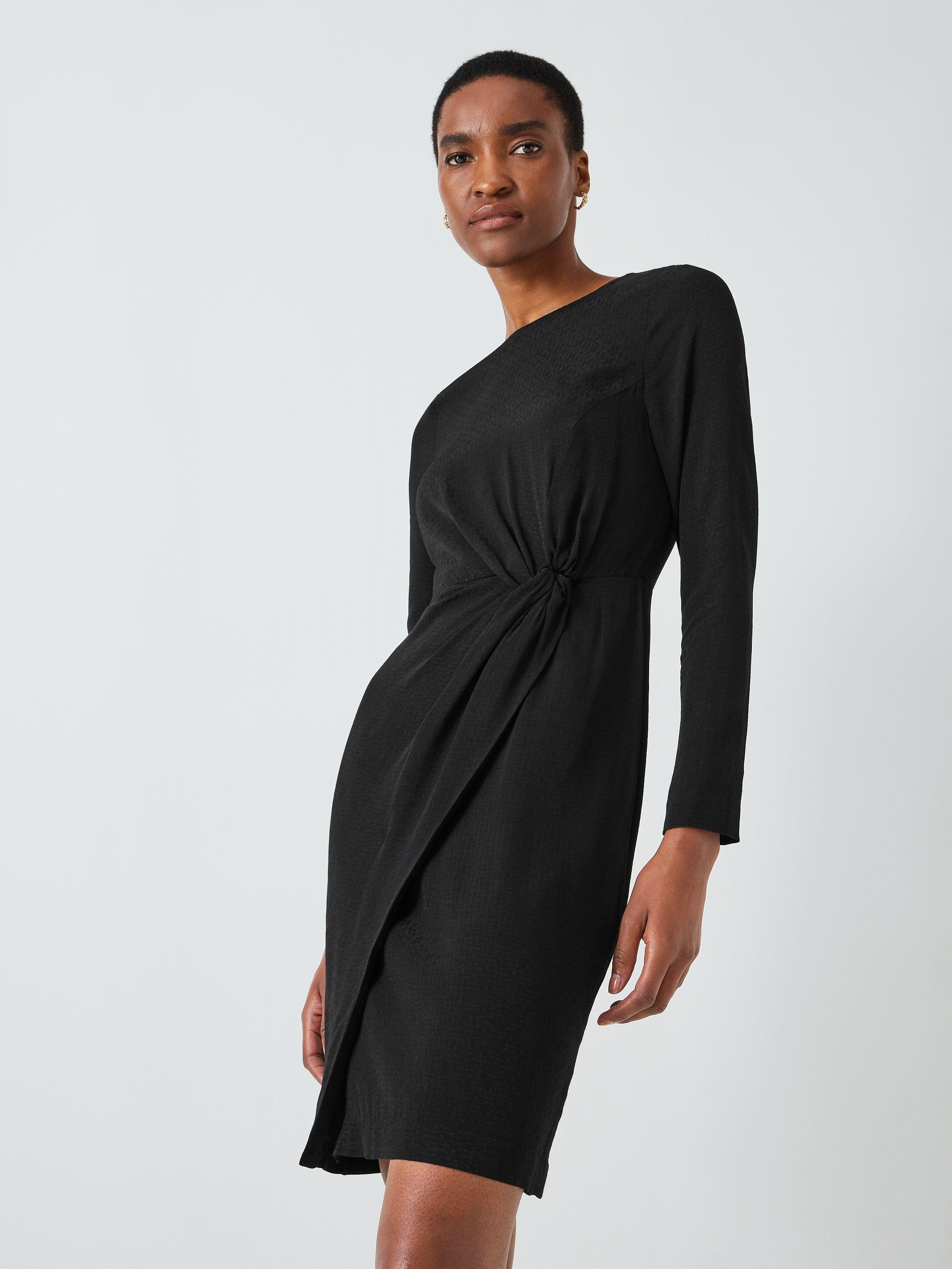 John Lewis Jacquard Dress, Black
