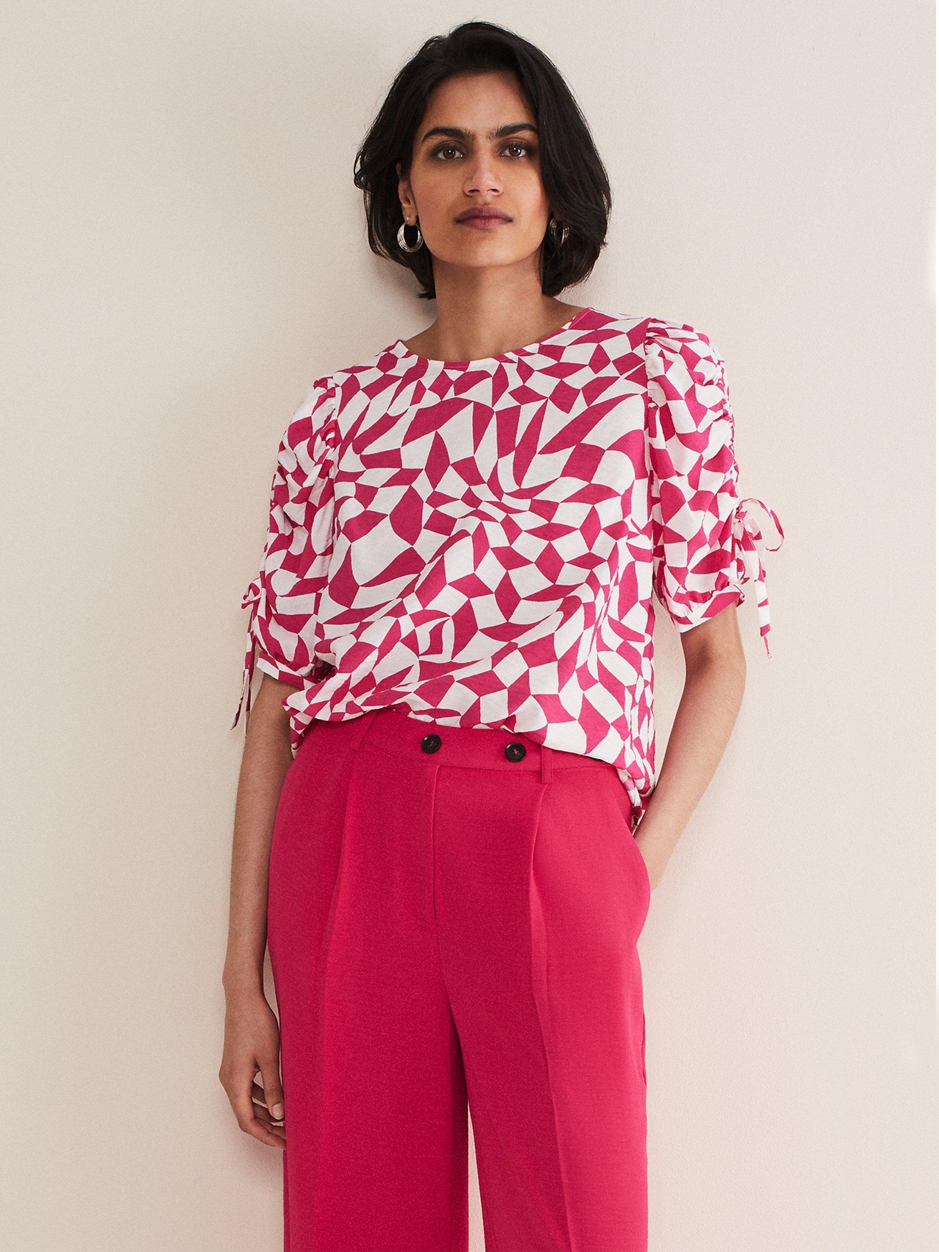 Phase Eight Marnie Geo Print Top, Multi