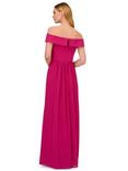 Adrianna Papell Crepe Chiffon Maxi Dress, Bright Magenta