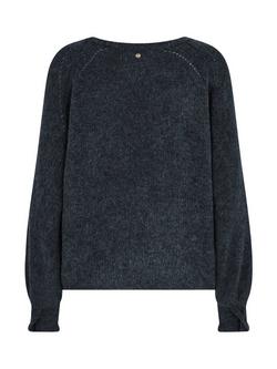 MOS MOSH Talli Long Sleeve Knit Jumper - view 2, Salute Navy