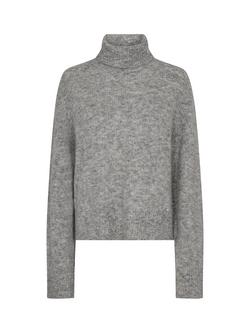 MOS MOSH Aidy Thora Wool Blend Jumper, Grey Melange